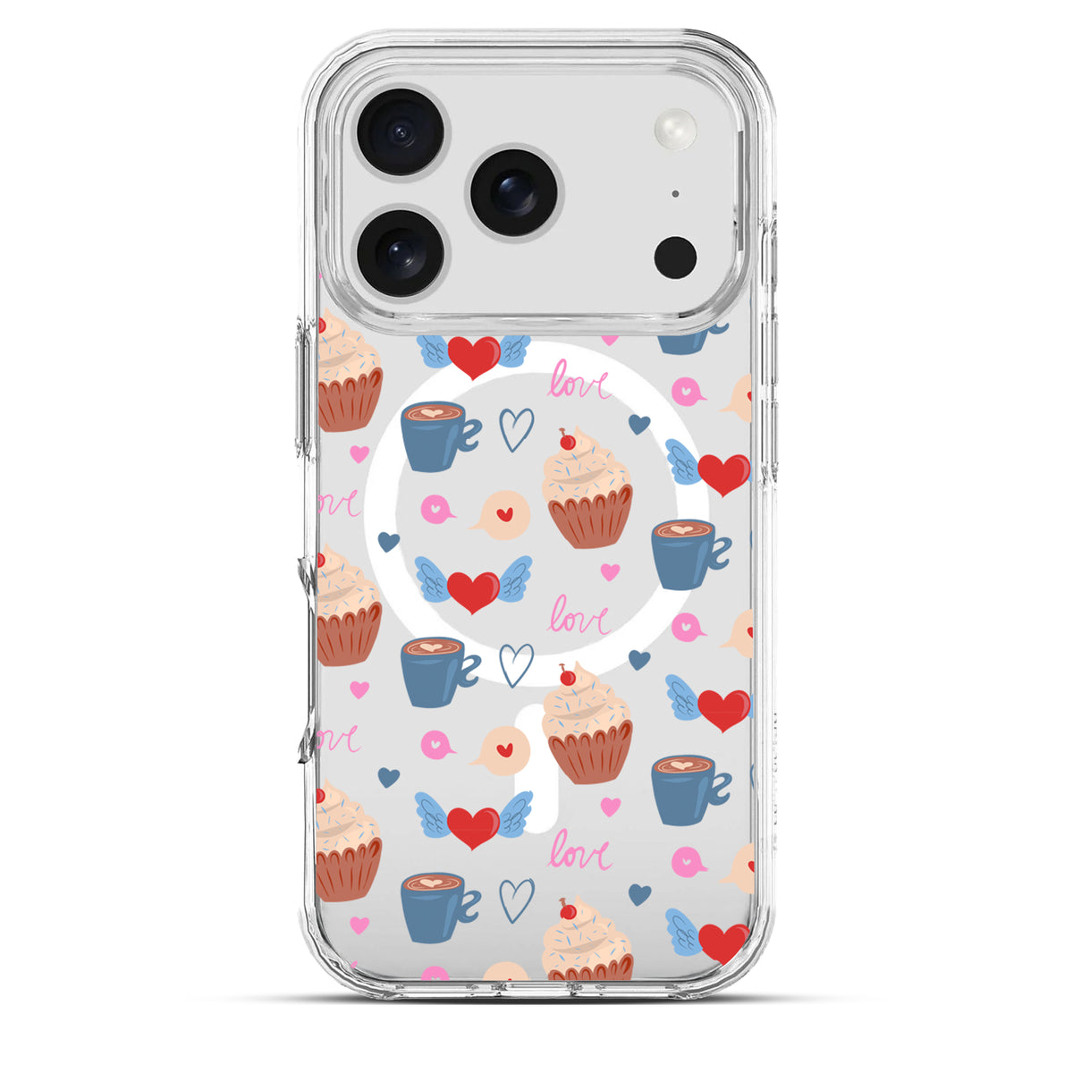 Breakfast is Love - Cover MagSafe Trasparente Personalizzata