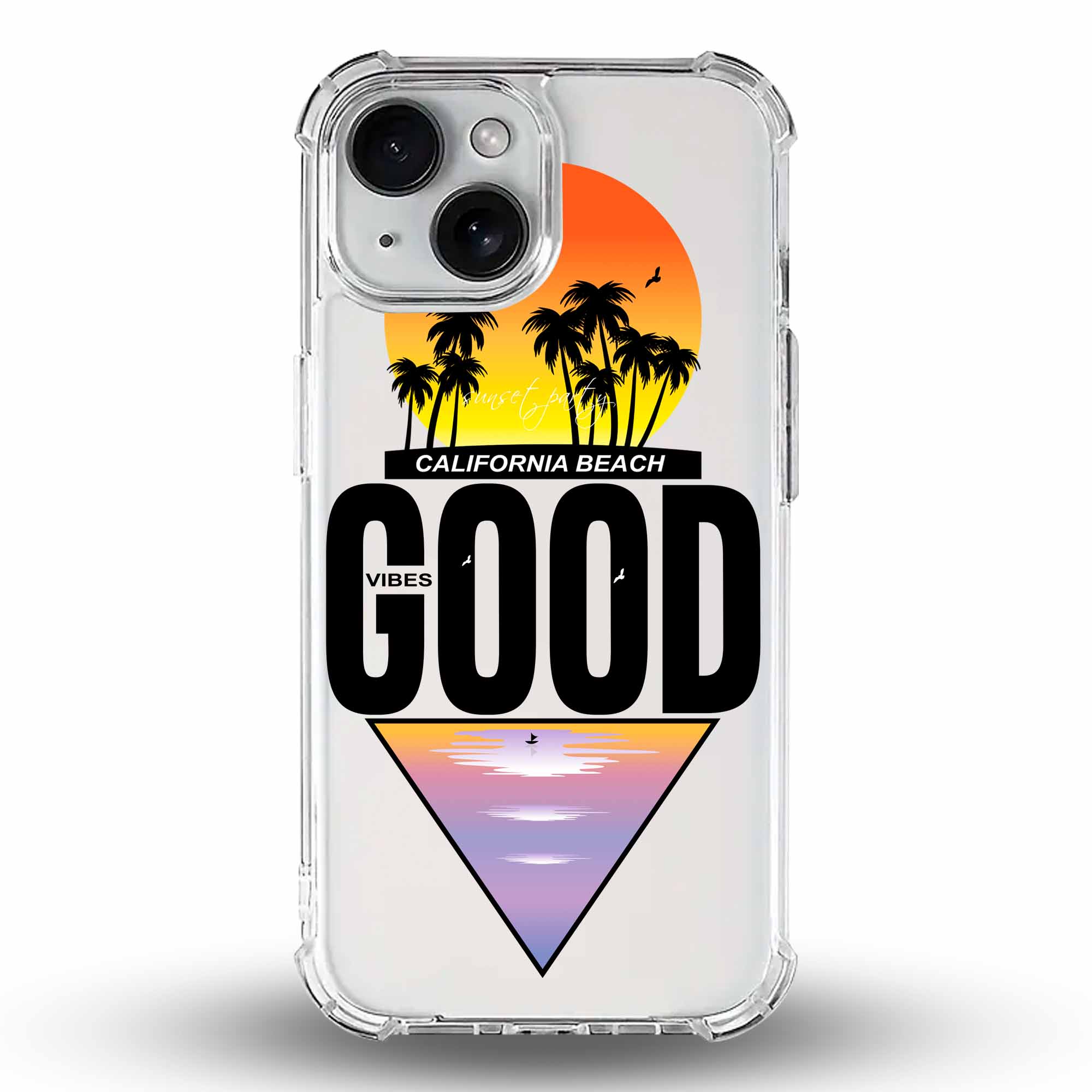 California Vibez - Cover Trasparente Personalizzata (Rinforzata)