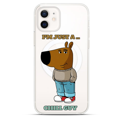 Chill Guy - Cover MagSafe Trasparente Personalizzata