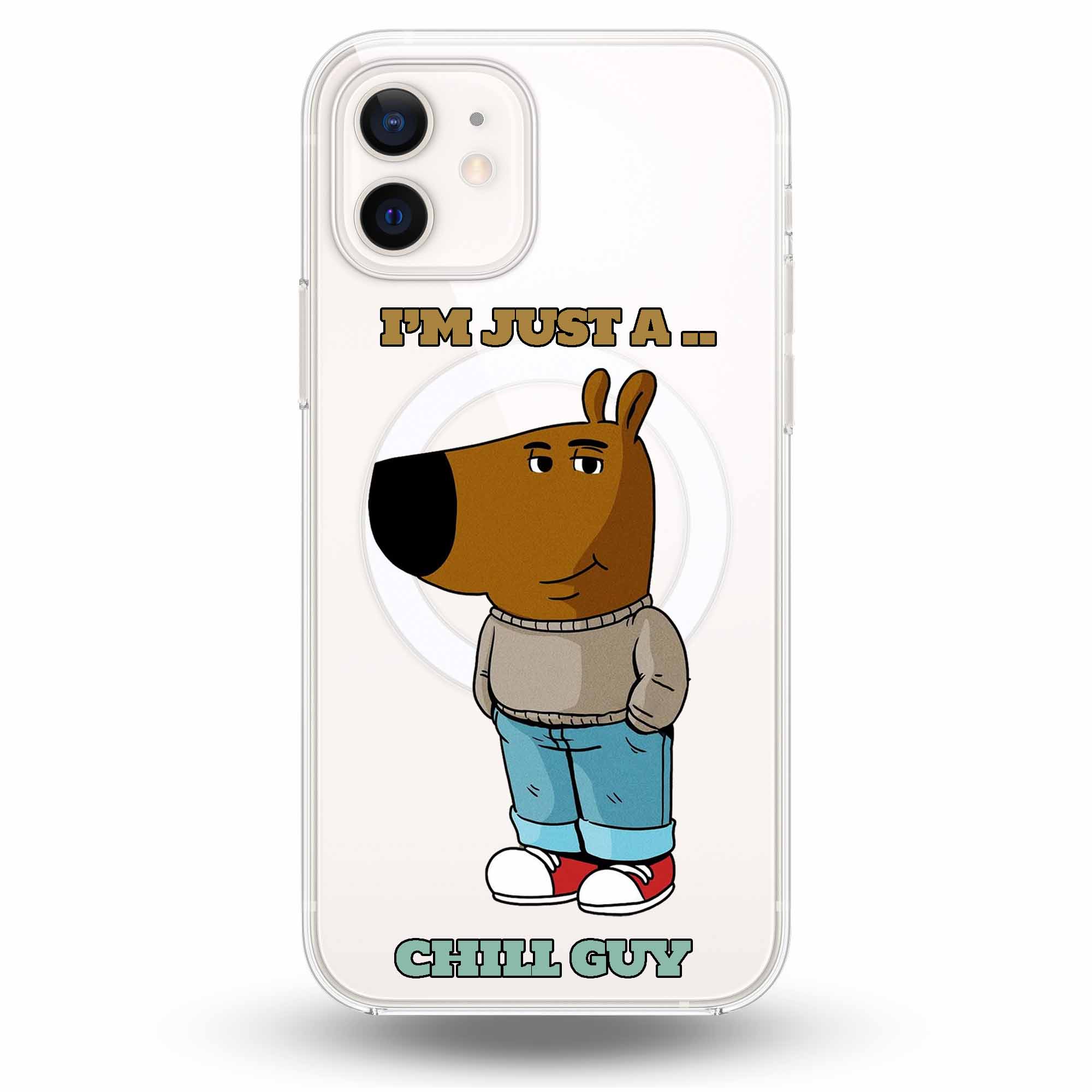 Chill Guy - Cover MagSafe Trasparente Personalizzata