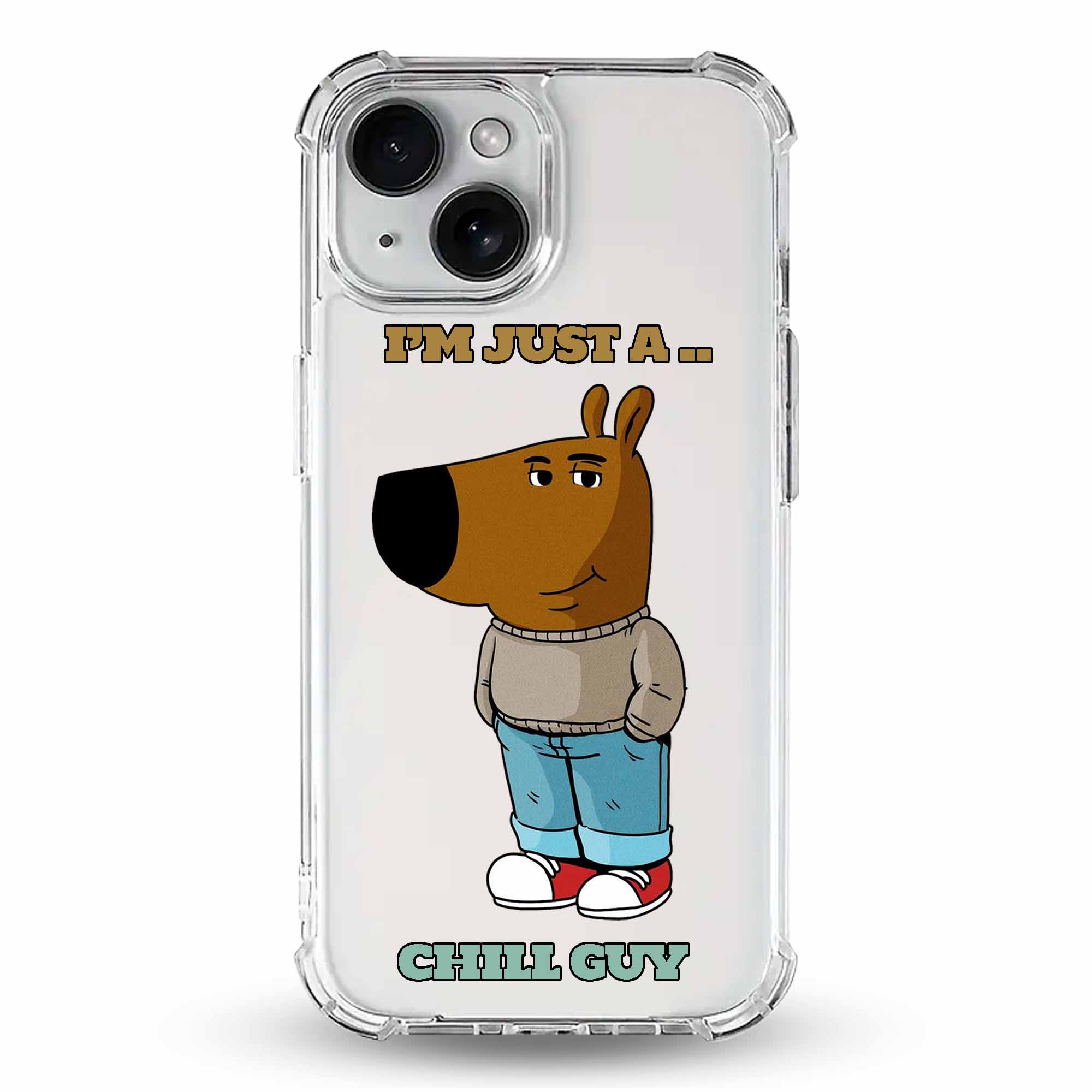 Chill Guy - Cover Trasparente Personalizzata (Rinforzata)