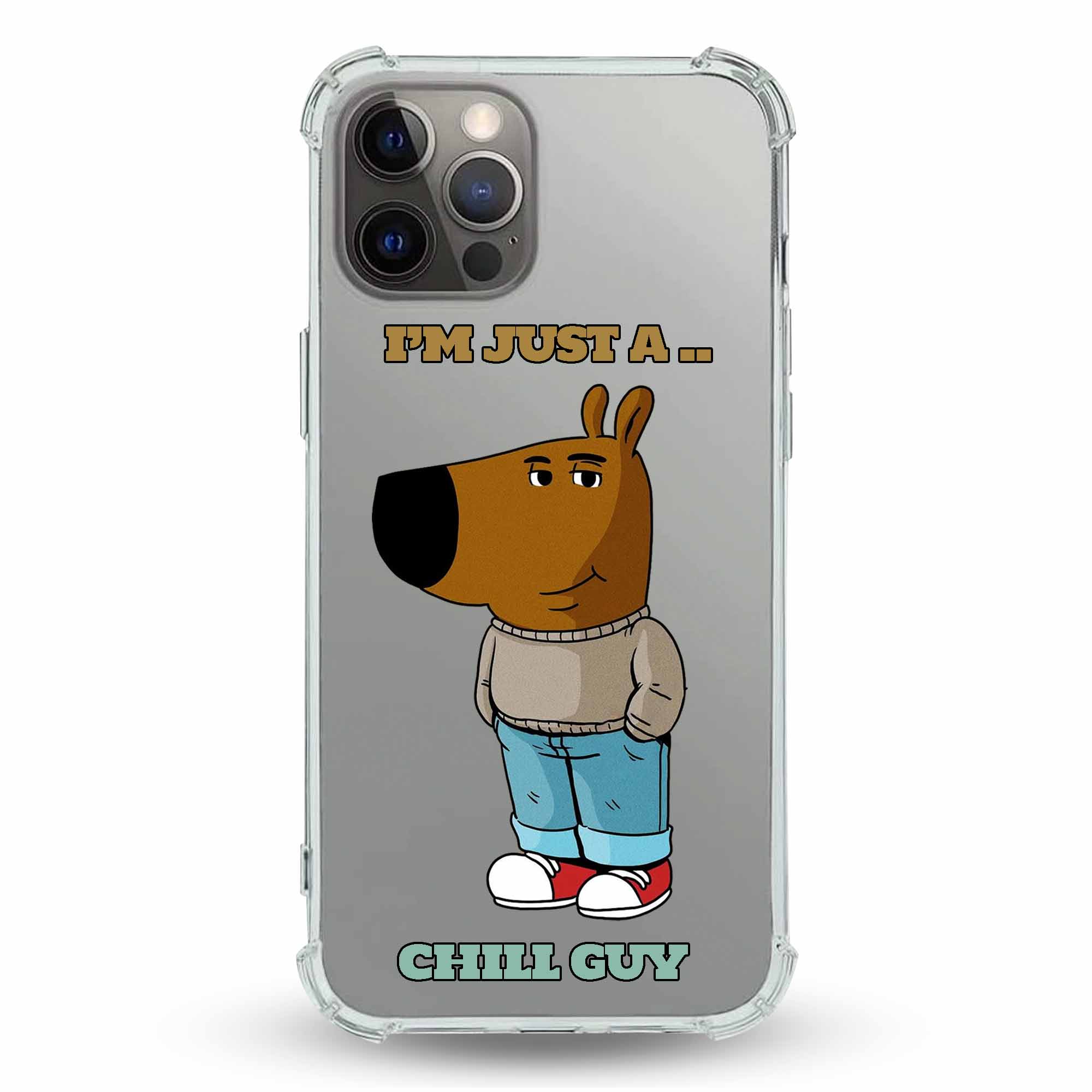 Chill Guy - Cover Trasparente Personalizzata (Rinforzata)