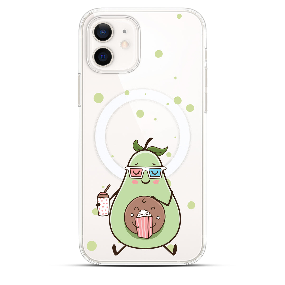 Chilling Avocados - Cover MagSafe Trasparente Personalizzata