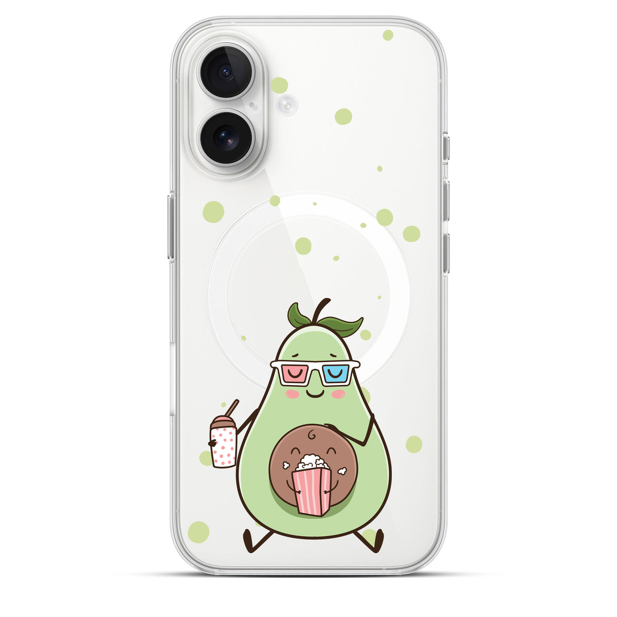 Chilling Avocados - Cover MagSafe Trasparente Personalizzata