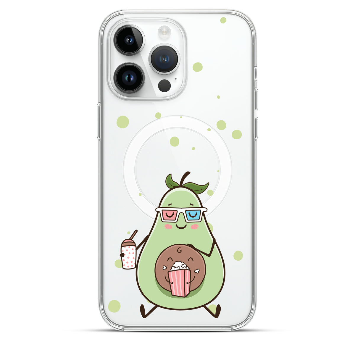 Chilling Avocados - Cover MagSafe Trasparente Personalizzata