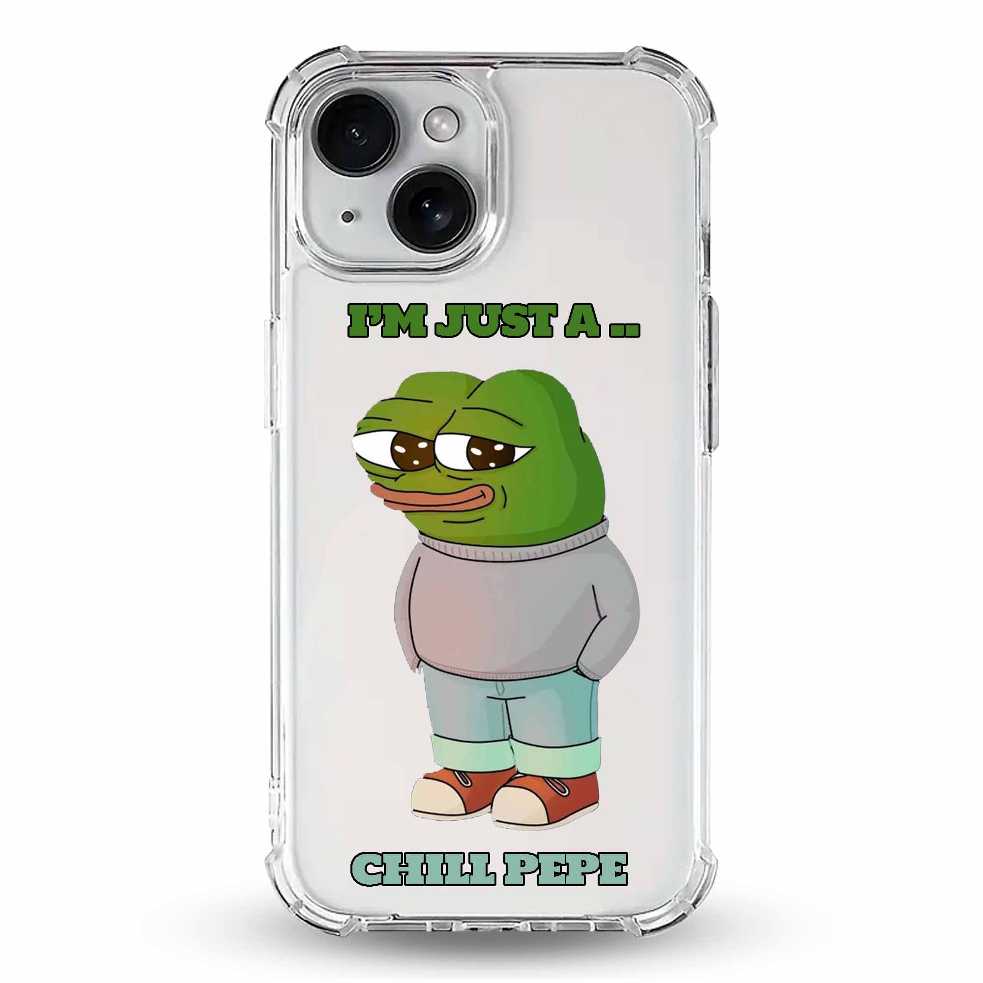 Chill Pepe - Cover Trasparente Personalizzata (Rinforzata)