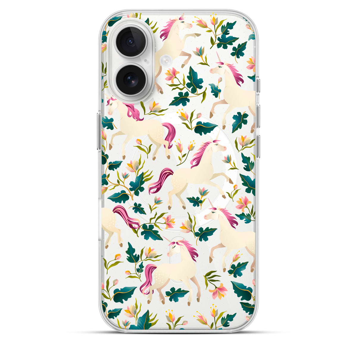 Fairy Unicorns - Cover MagSafe Trasparente Personalizzata