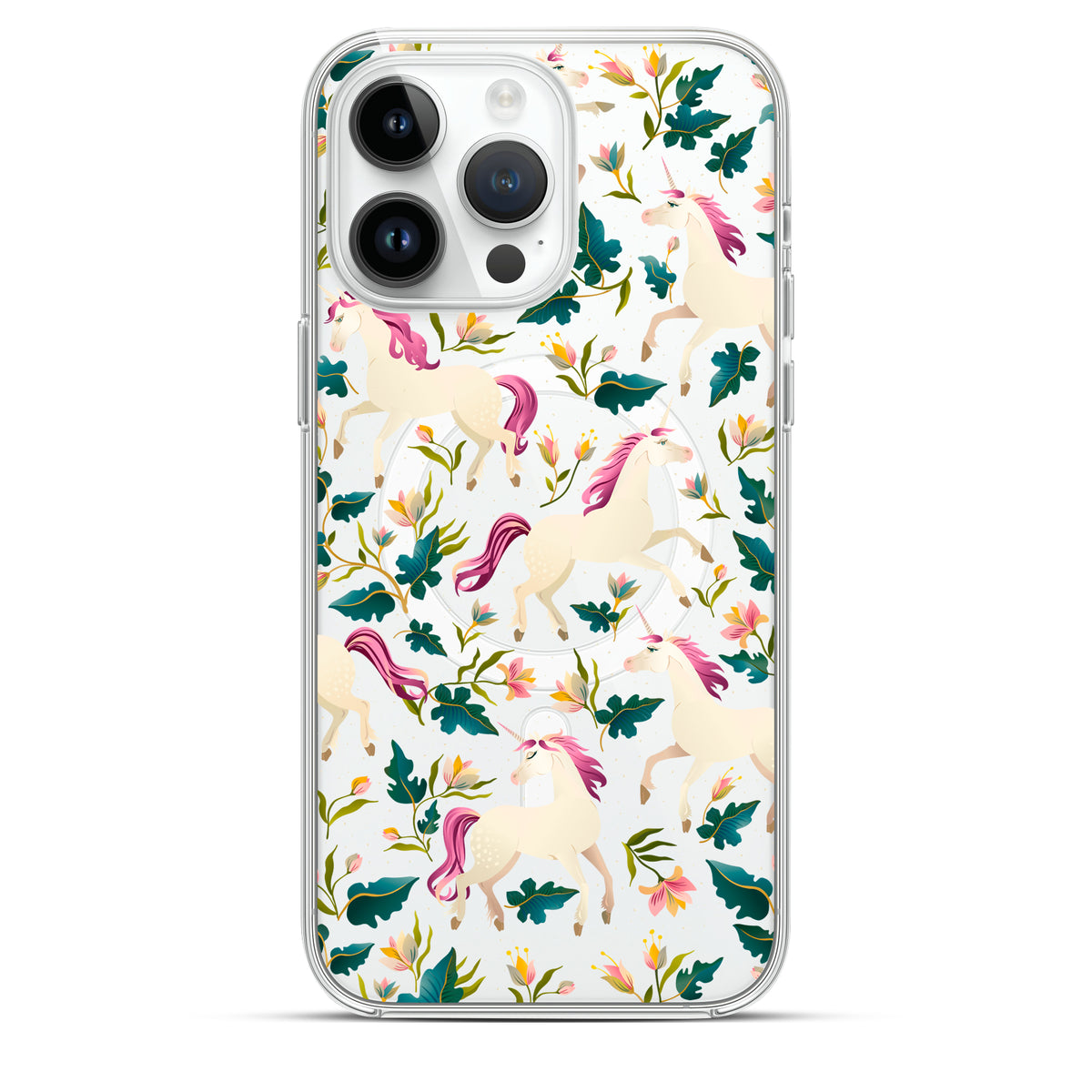 Fairy Unicorns - Cover MagSafe Trasparente Personalizzata
