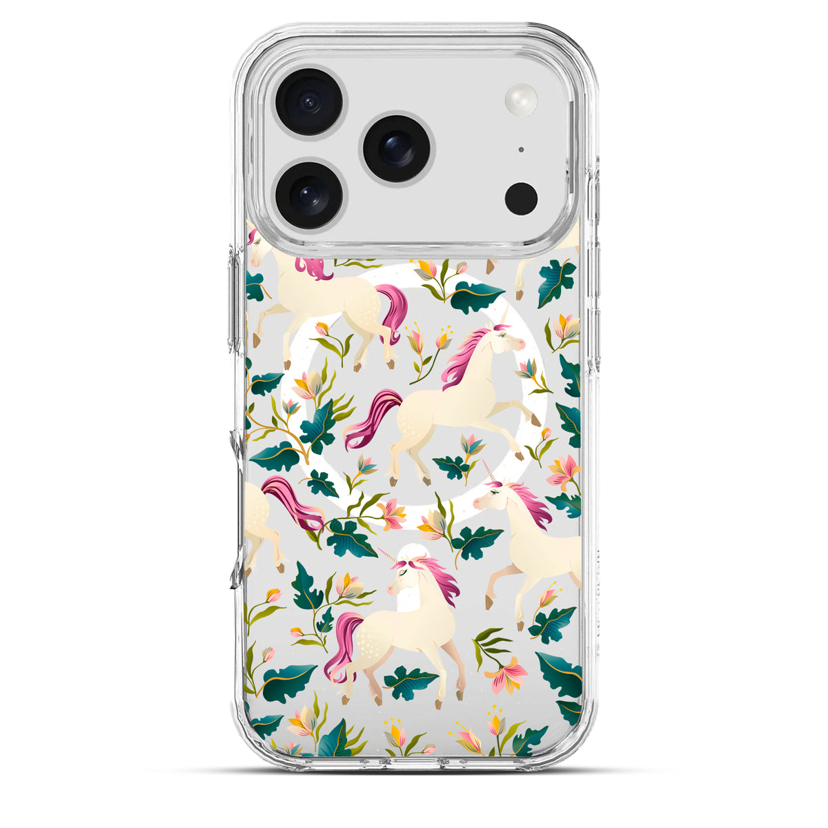 Fairy Unicorns - Cover MagSafe Trasparente Personalizzata