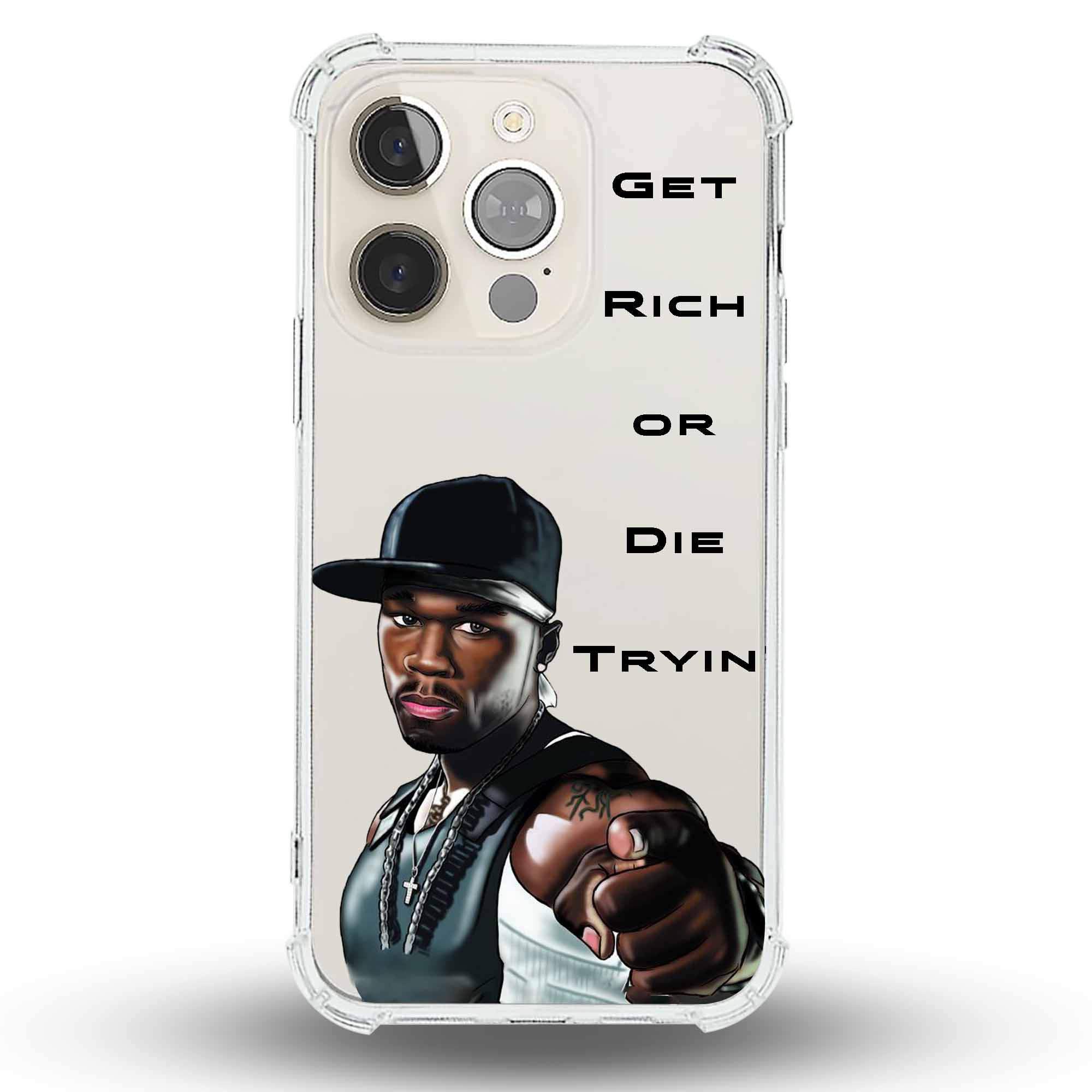 Get Rich or Die Tryin’ - Cover Trasparente Personalizzata (Rinforzata)