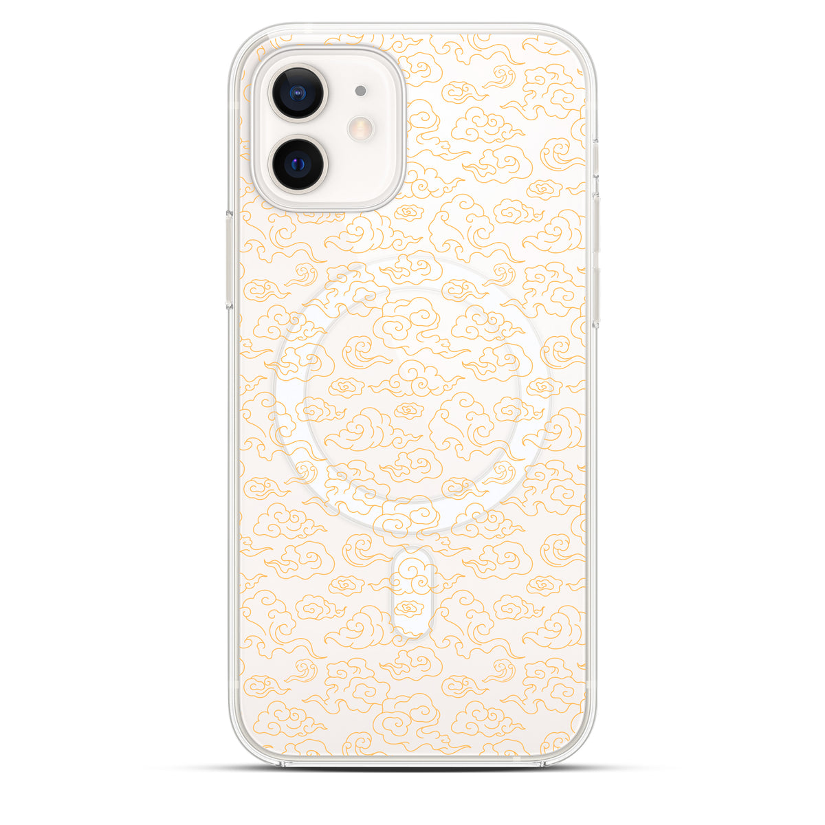 Gold Clouds - Cover MagSafe Trasparente Personalizzata