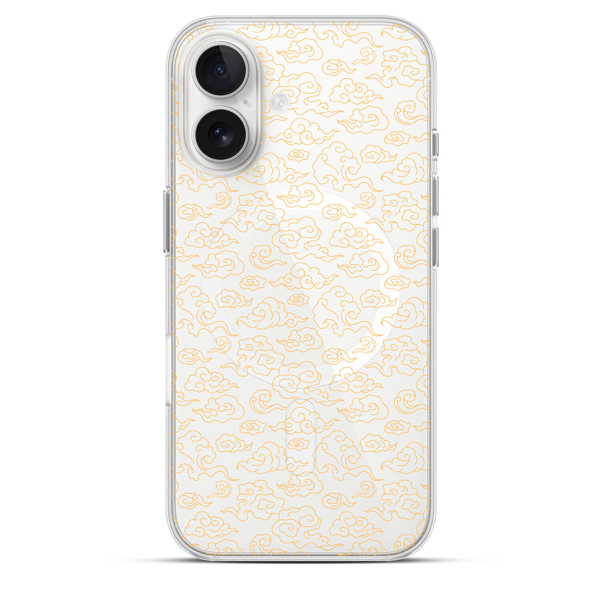 Gold Clouds - Cover MagSafe Trasparente Personalizzata