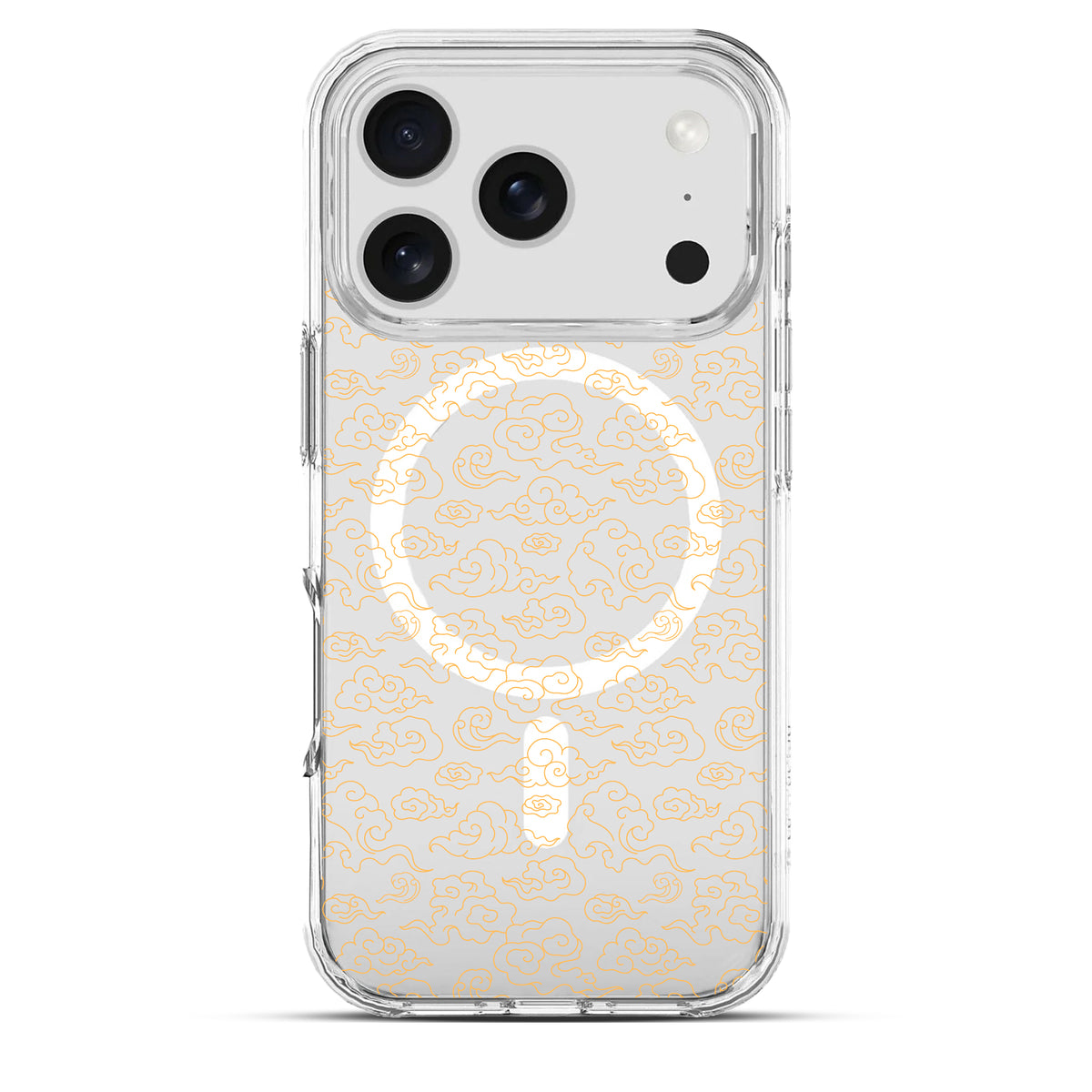 Gold Clouds - Cover MagSafe Trasparente Personalizzata