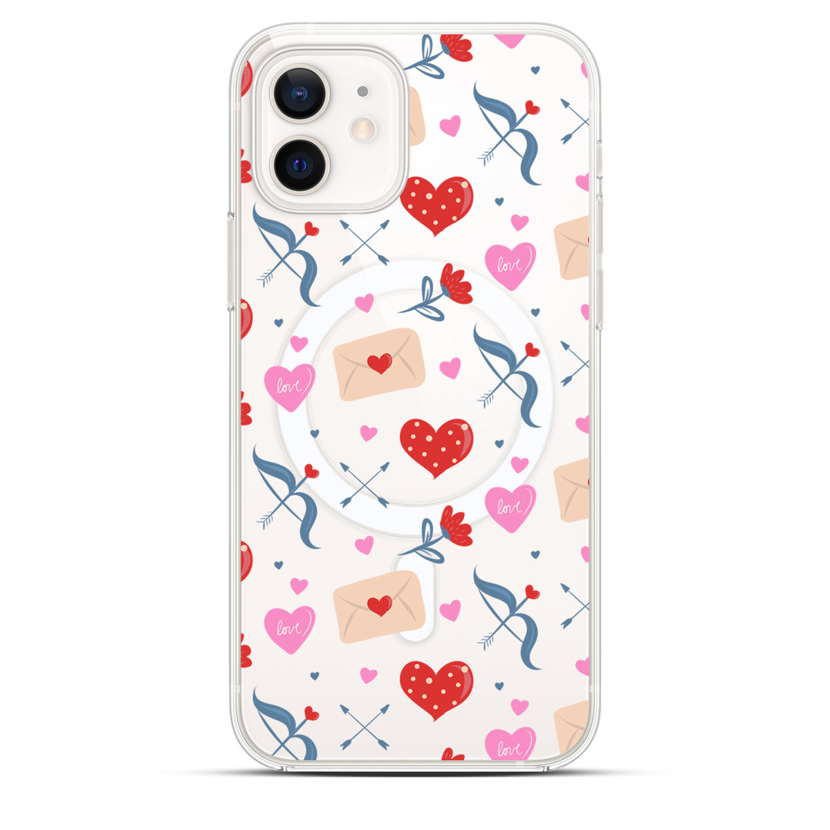 Heart Mail - Cover MagSafe Trasparente Personalizzata