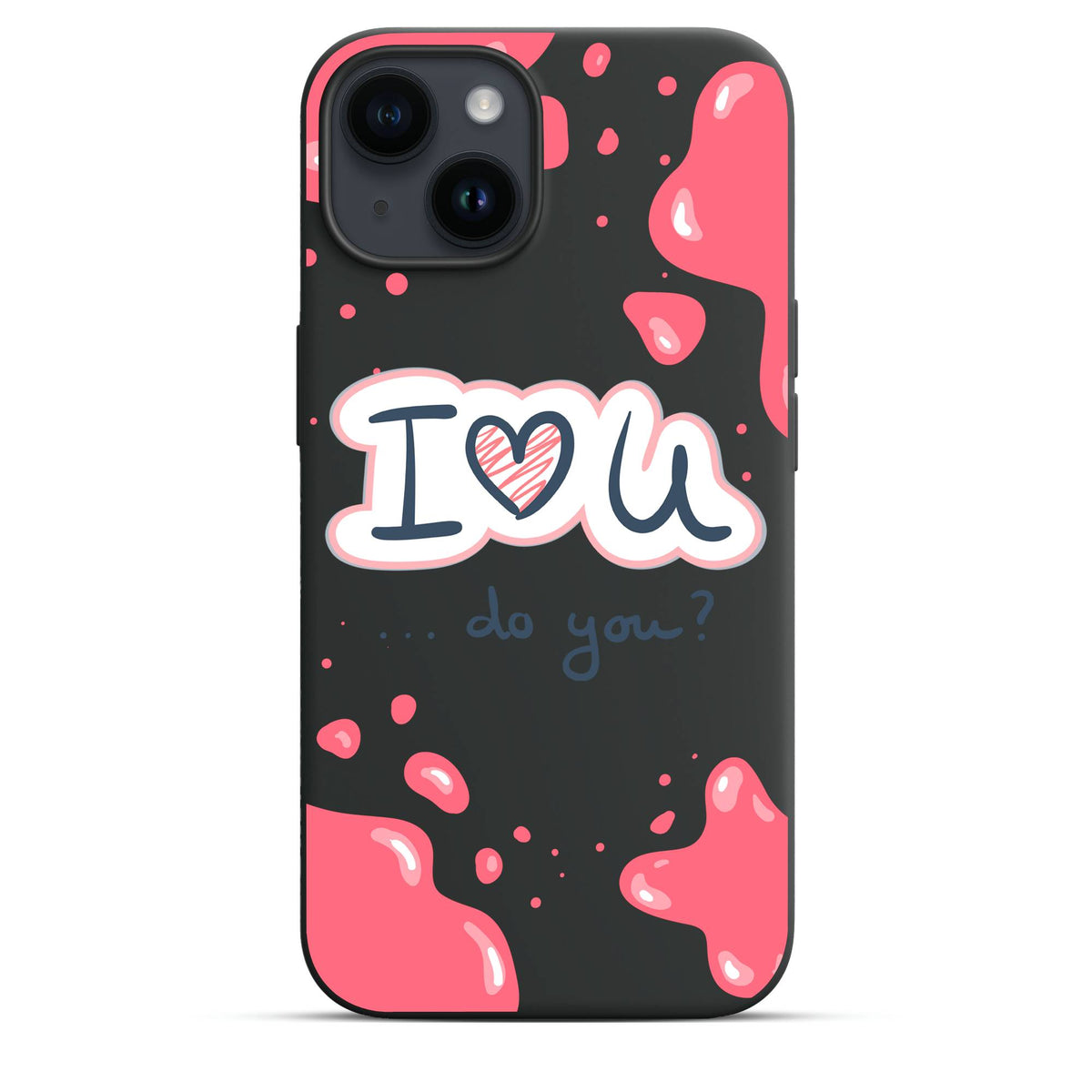 I❤️U - Cover Monocolore Personalizzata