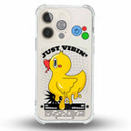 Just Vibin' - Cover Trasparente Personalizzata (Rinforzata)