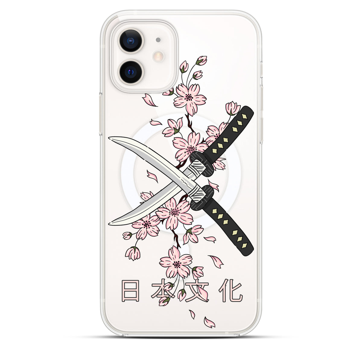 Knife & Sakura (ナイフ＆サクラ) - Cover MagSafe Trasparente Personalizzata
