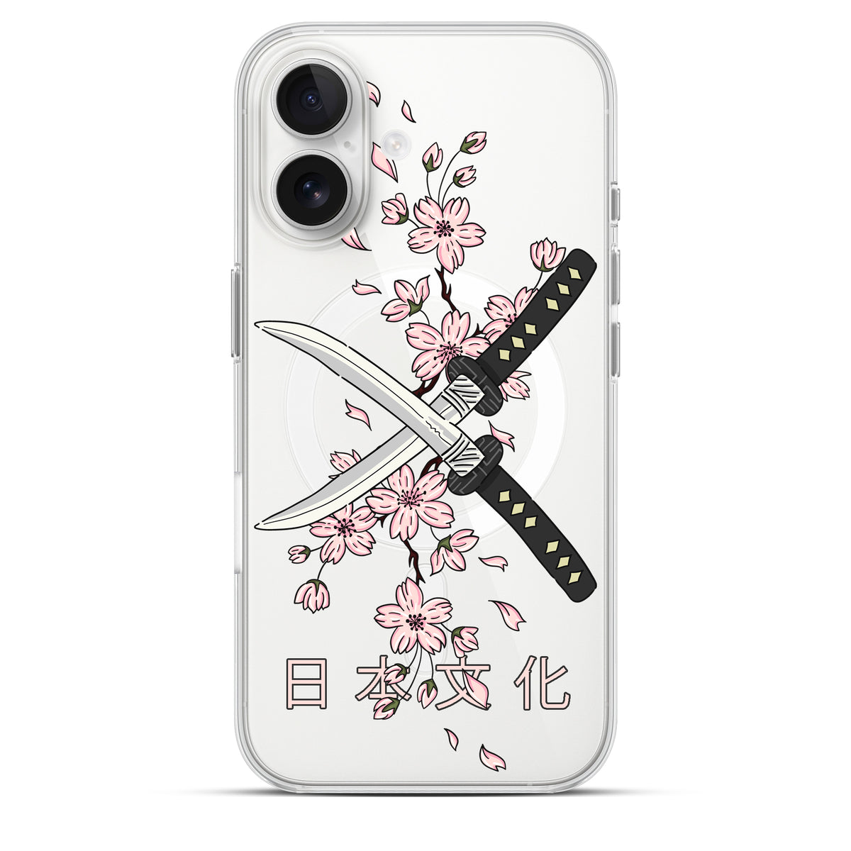Knife & Sakura (ナイフ＆サクラ) - Cover MagSafe Trasparente Personalizzata