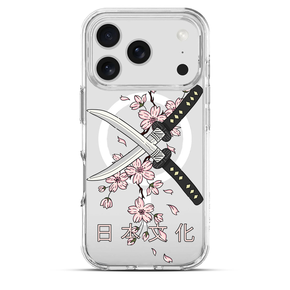 Knife & Sakura (ナイフ＆サクラ) - Cover MagSafe Trasparente Personalizzata