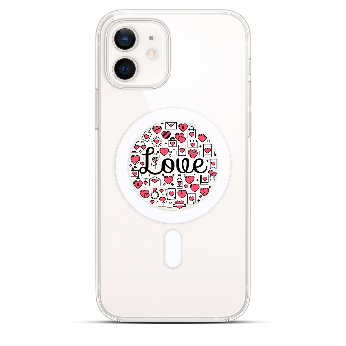 Love Notes Lite - Cover MagSafe Trasparente Personalizzata