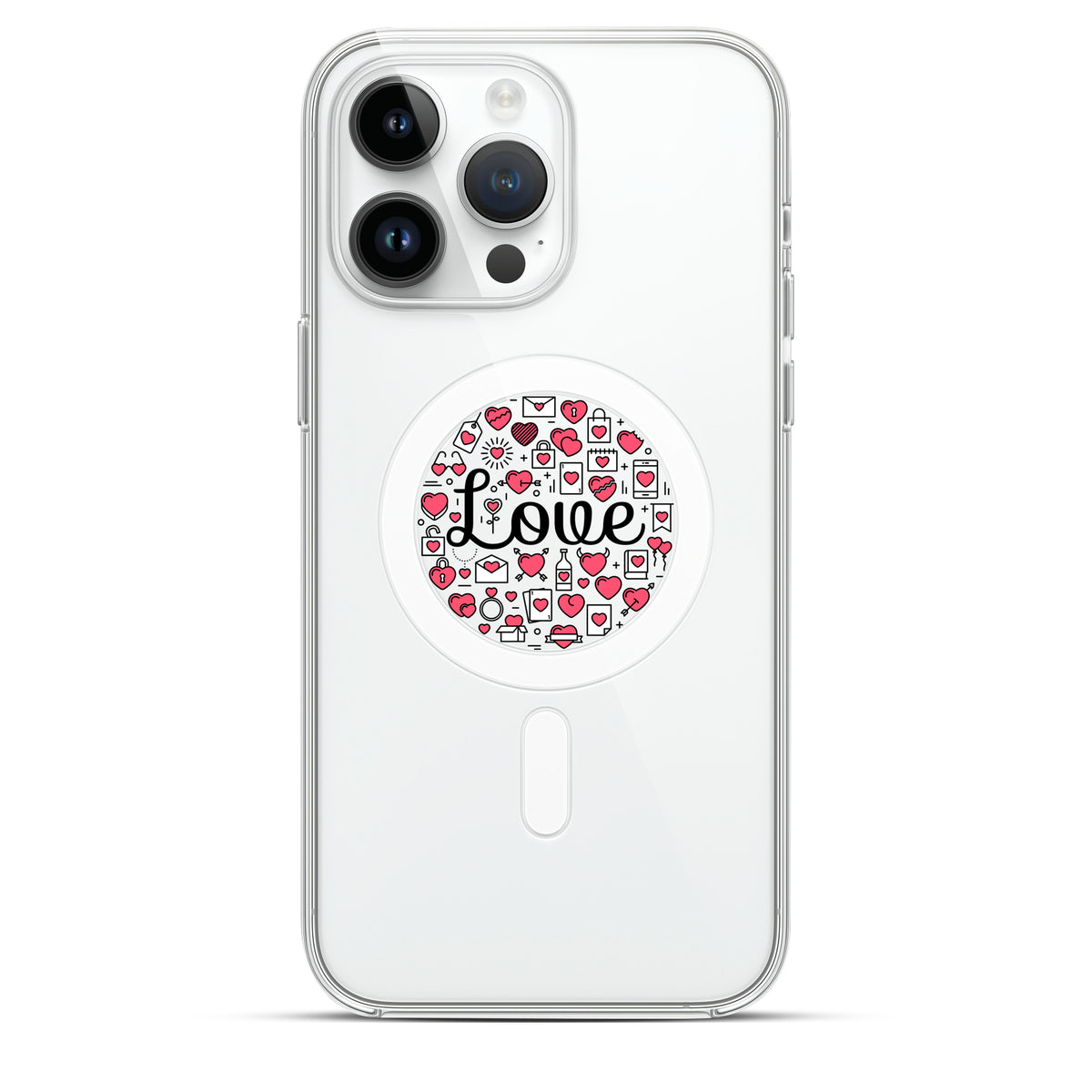 Love Notes Lite - Cover MagSafe Trasparente Personalizzata