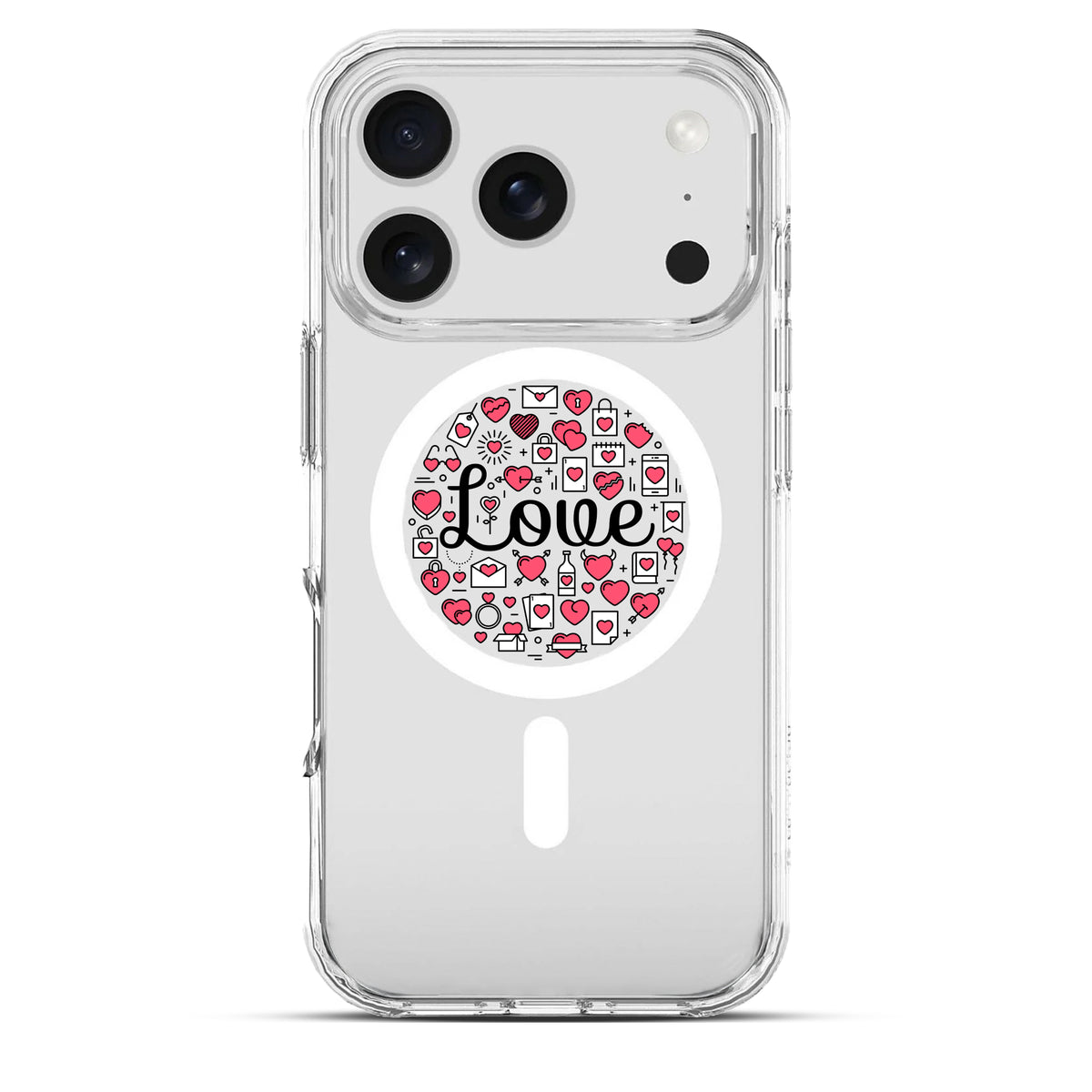 Love Notes Lite - Cover MagSafe Trasparente Personalizzata