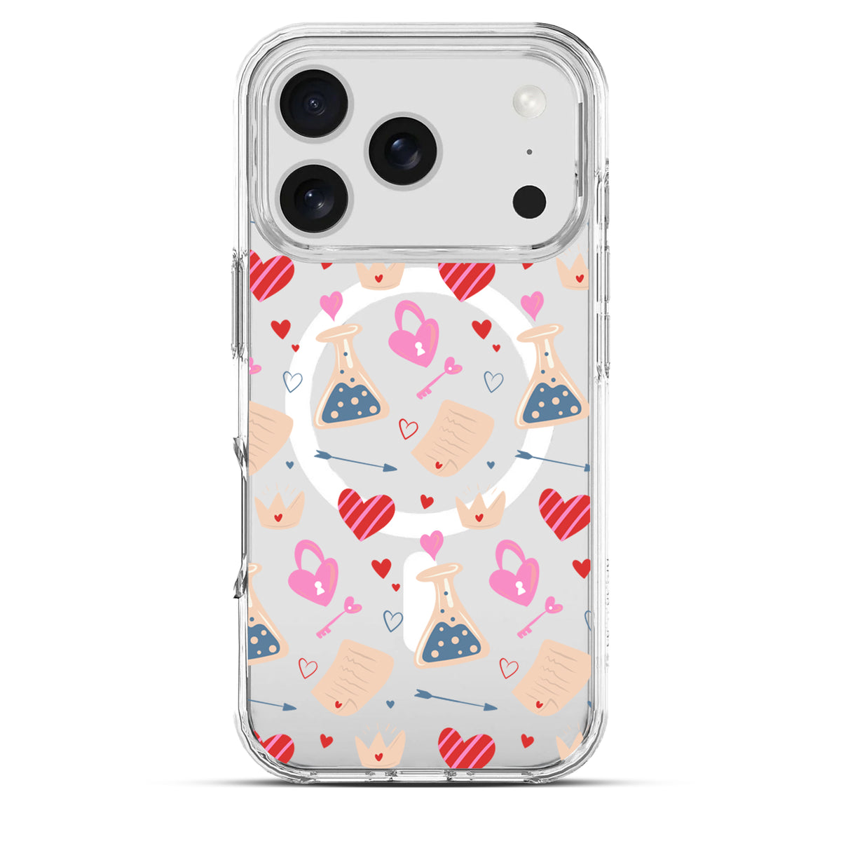 Love Chemistry - Cover MagSafe Trasparente Personalizzata