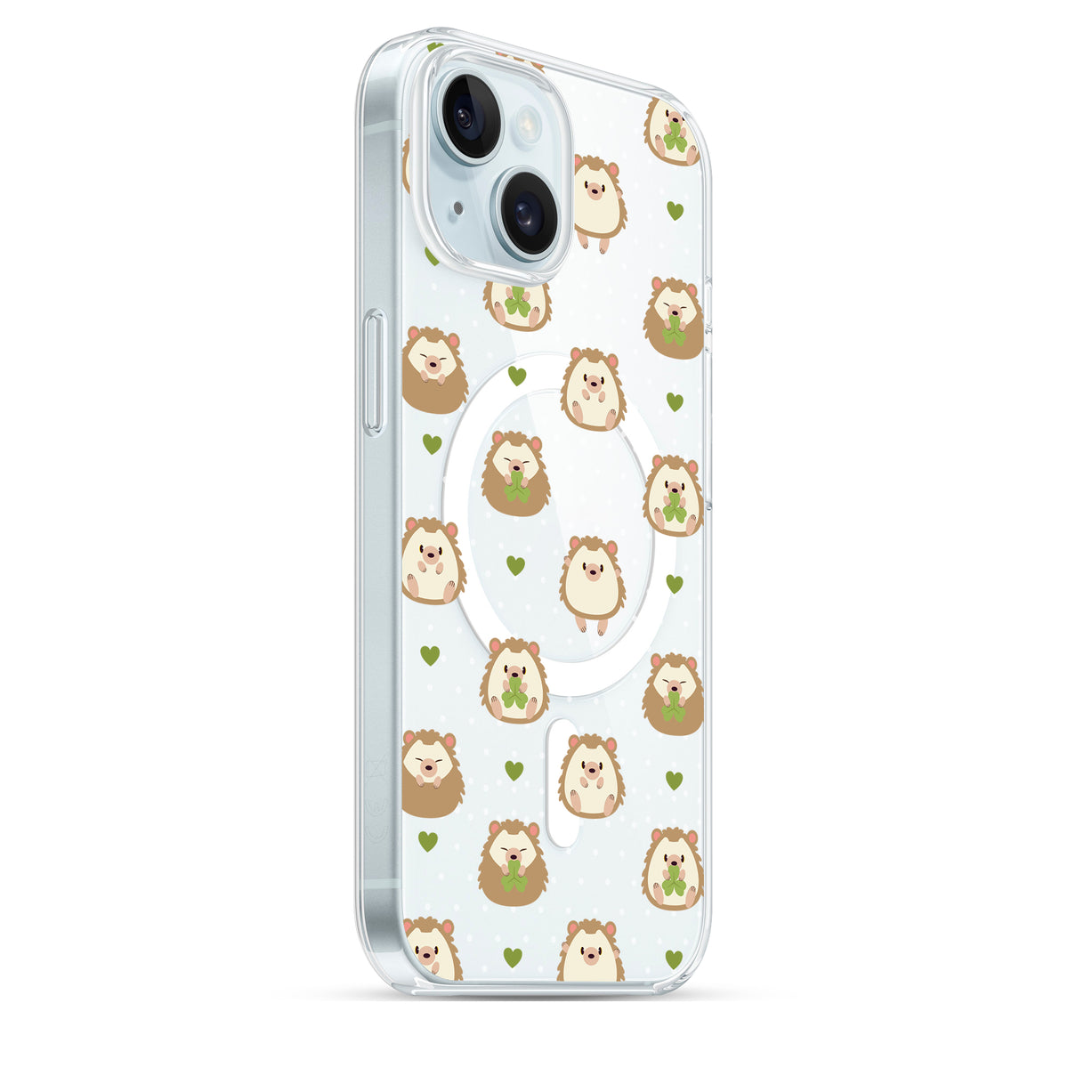 Lovely Hedgehogs - Cover MagSafe Trasparente Personalizzata