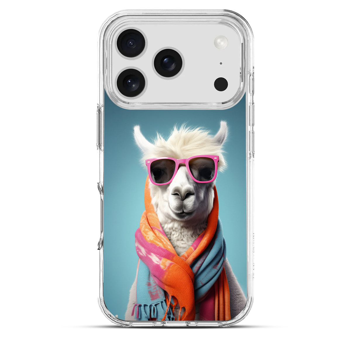 Luxe Lama - Cover MagSafe Trasparente Personalizzata