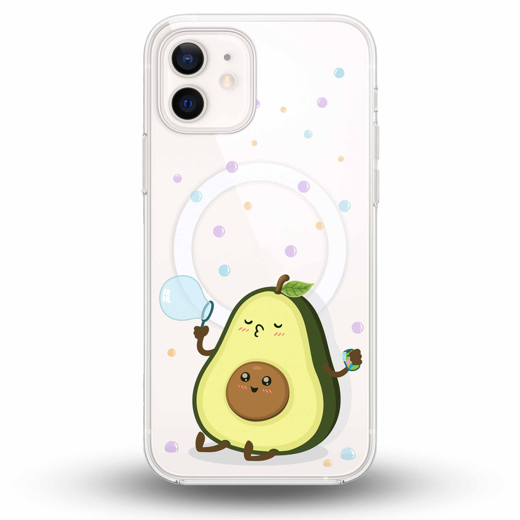 Avocado Bubble - Cover MagSafe Trasparente Personalizzata