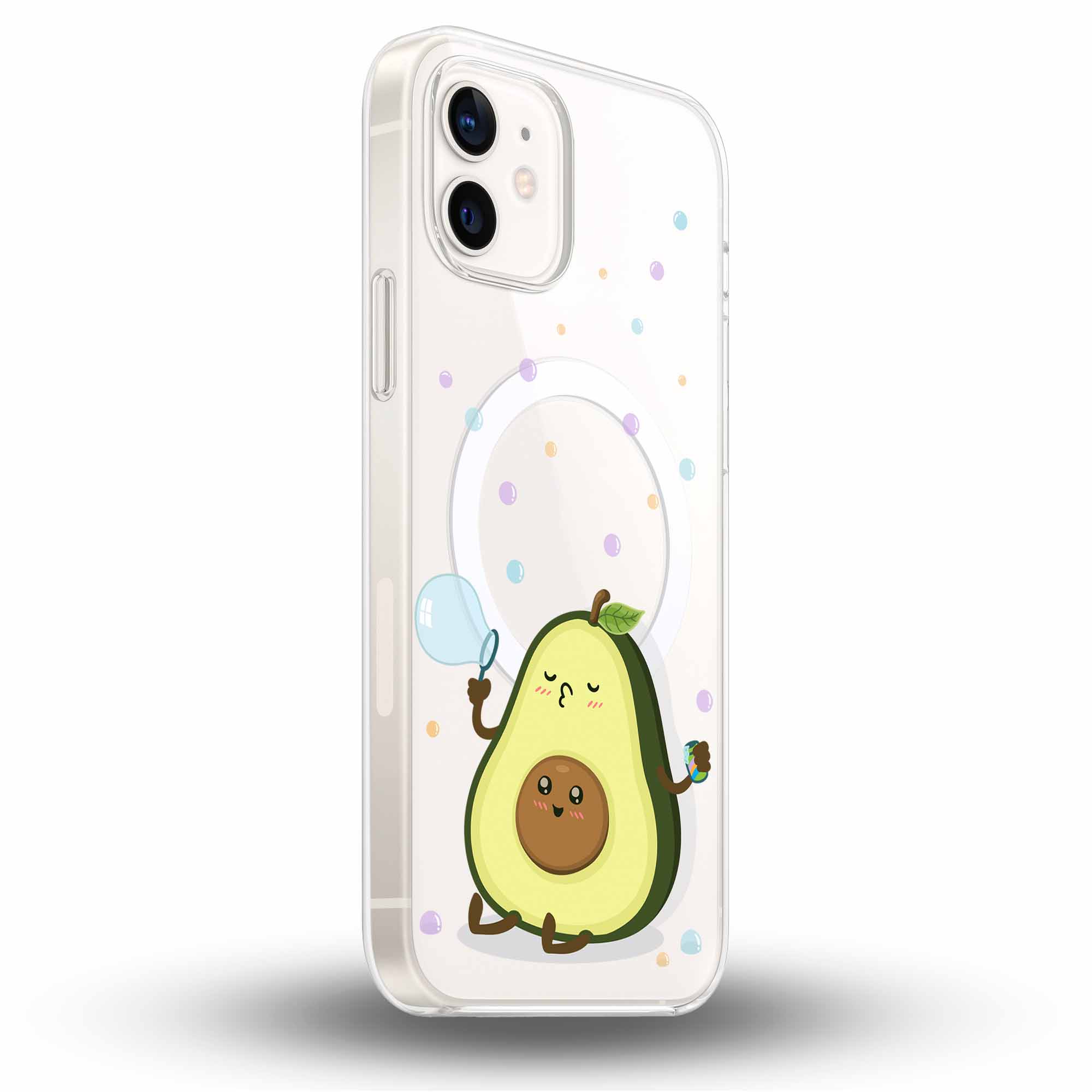 Avocado Bubble - Cover MagSafe Trasparente Personalizzata