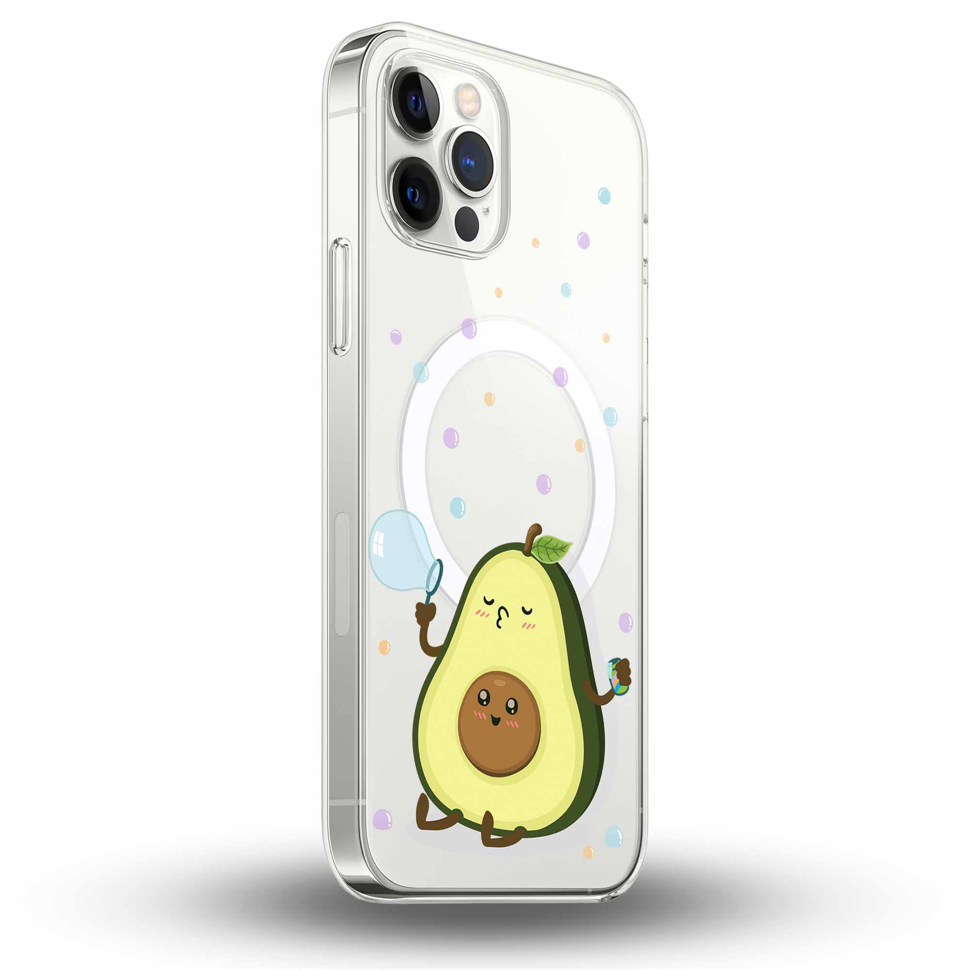 Avocado Bubble - Cover MagSafe Trasparente Personalizzata