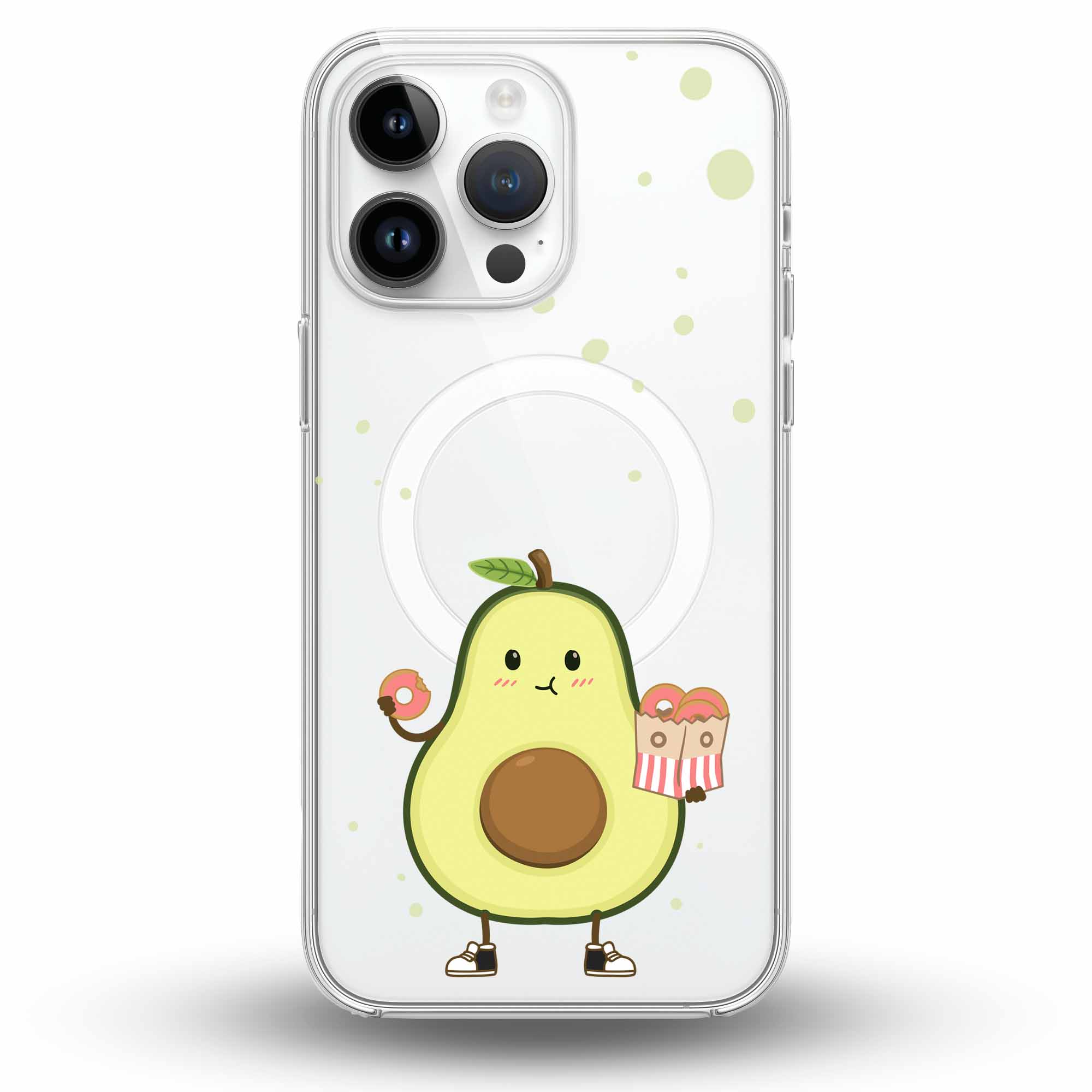 Avocado’s Donuts - Cover MagSafe Trasparente Personalizzata