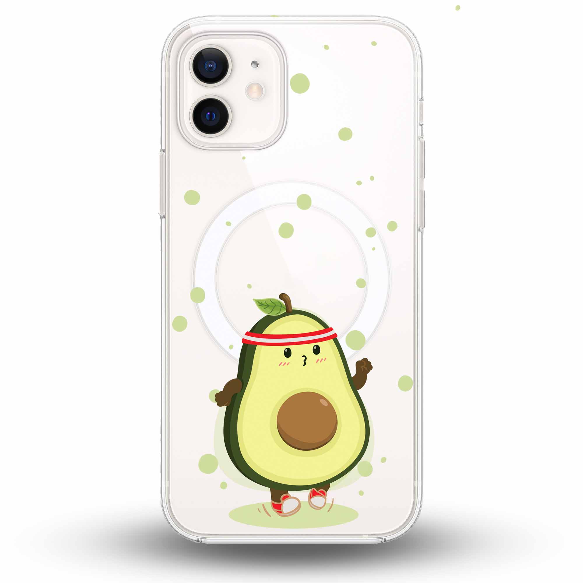 Avocado Jogger - Cover MagSafe Trasparente Personalizzata