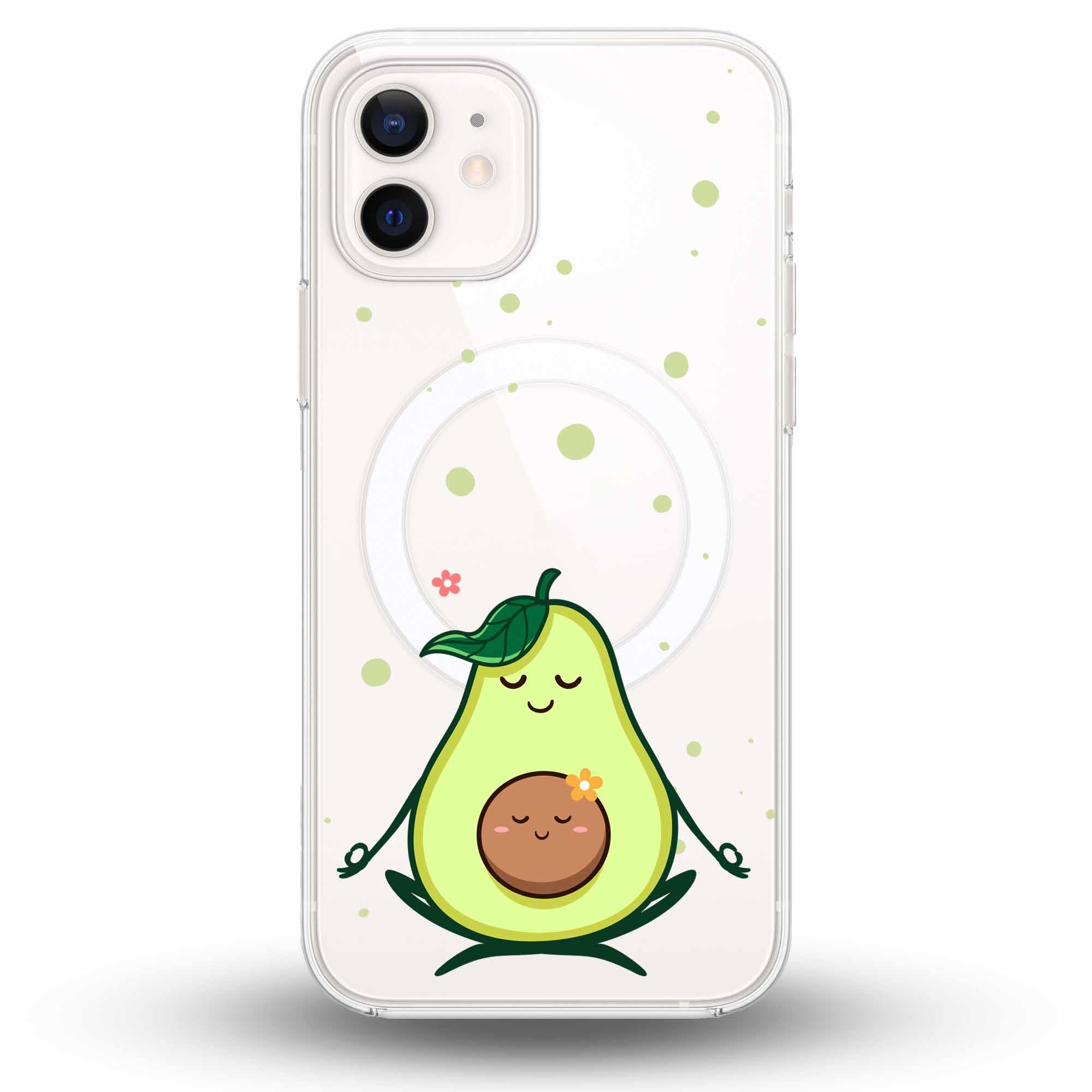 Avocado Yoga - Cover MagSafe Trasparente Personalizzata