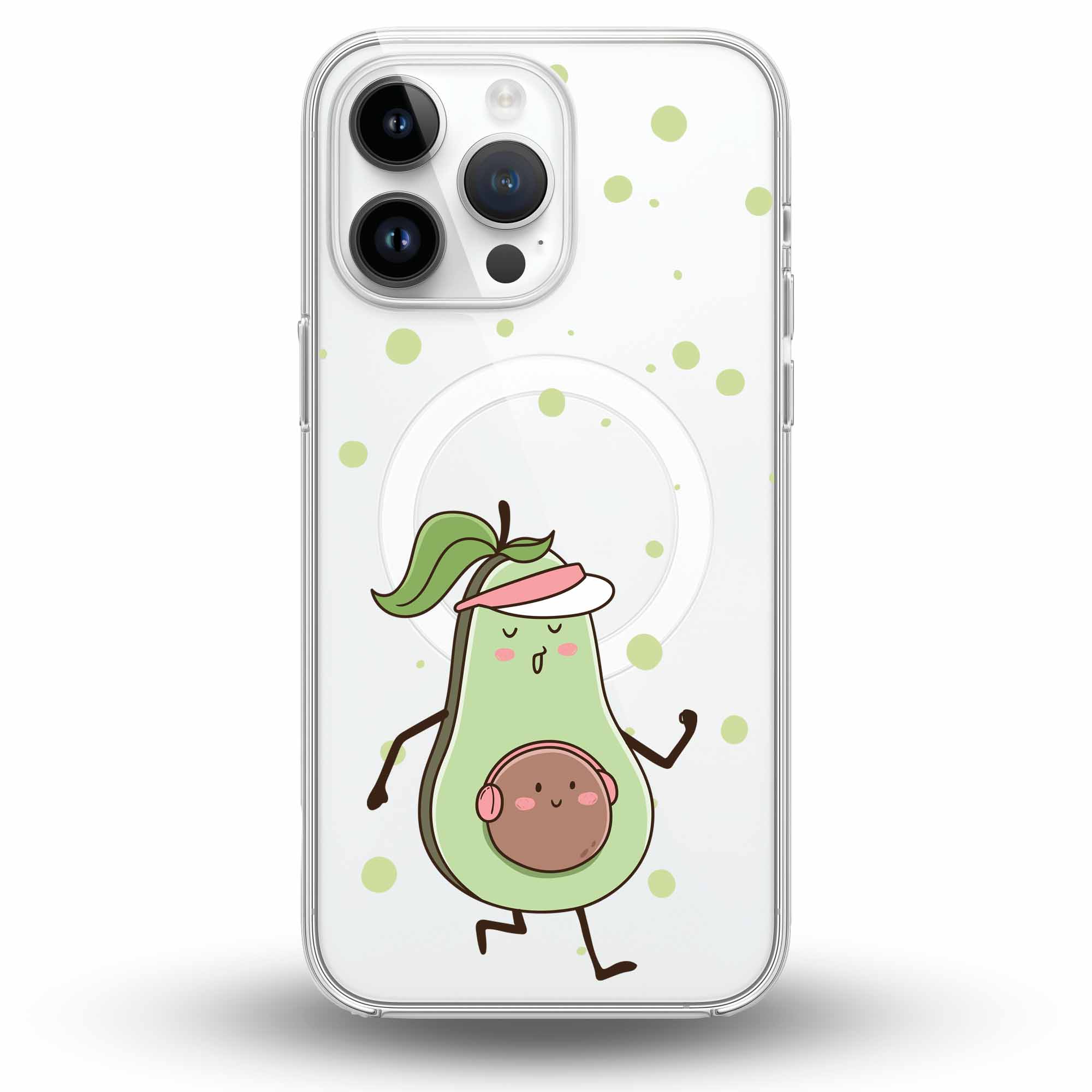 Avocado Fitness - Cover MagSafe Trasparente Personalizzata