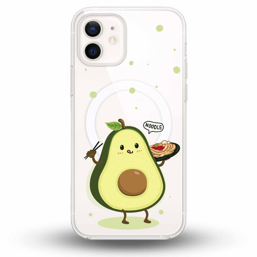 Avocado & Noodles - Cover MagSafe Trasparente Personalizzata
