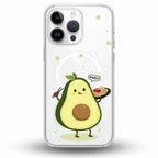 Avocado & Noodles - Cover MagSafe Trasparente Personalizzata