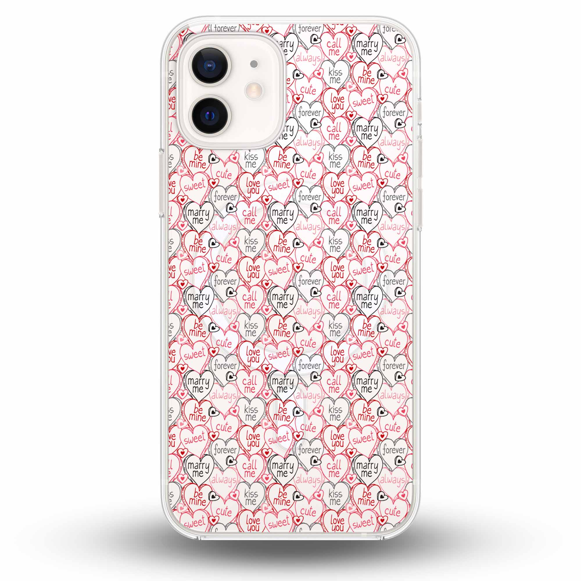 Be Mine - Cover MagSafe Trasparente Personalizzata