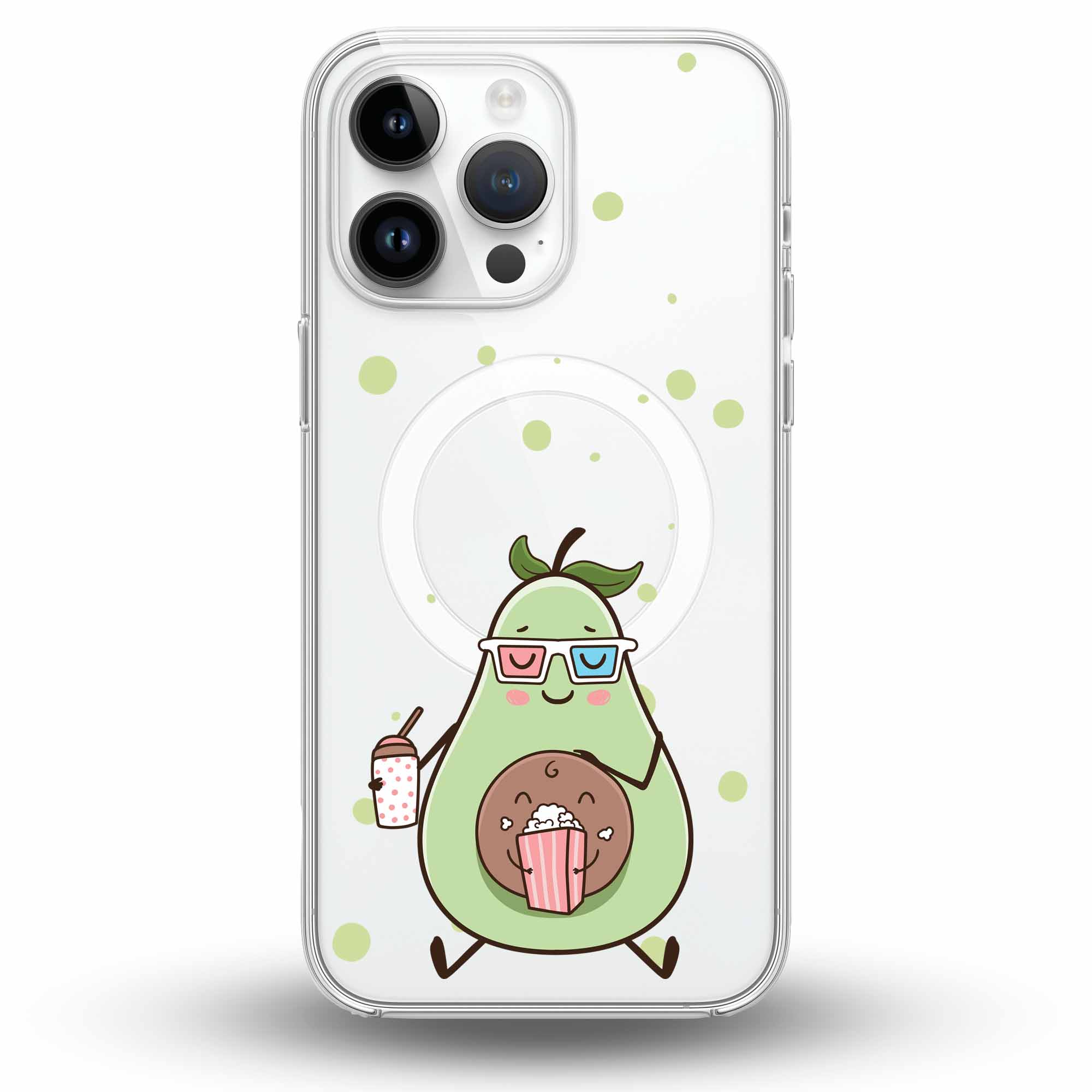 Chilling Avocados - Cover MagSafe Trasparente Personalizzata