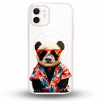 Aloha Panda Soft - Cover MagSafe Trasparente Personalizzata