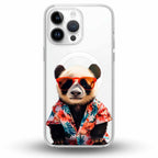 Aloha Panda Soft - Cover MagSafe Trasparente Personalizzata