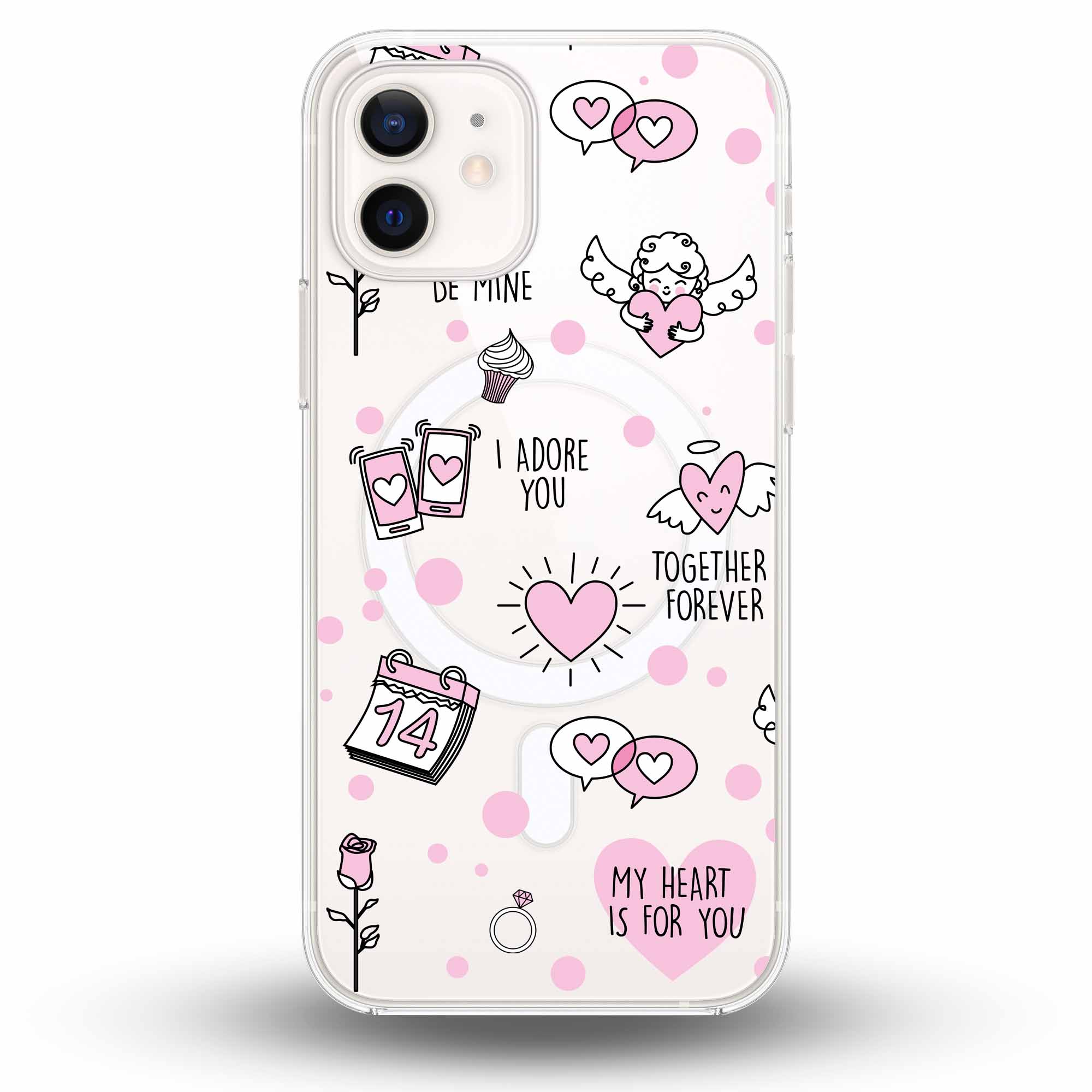 Cupid’s Choice - Cover MagSafe Trasparente Personalizzata