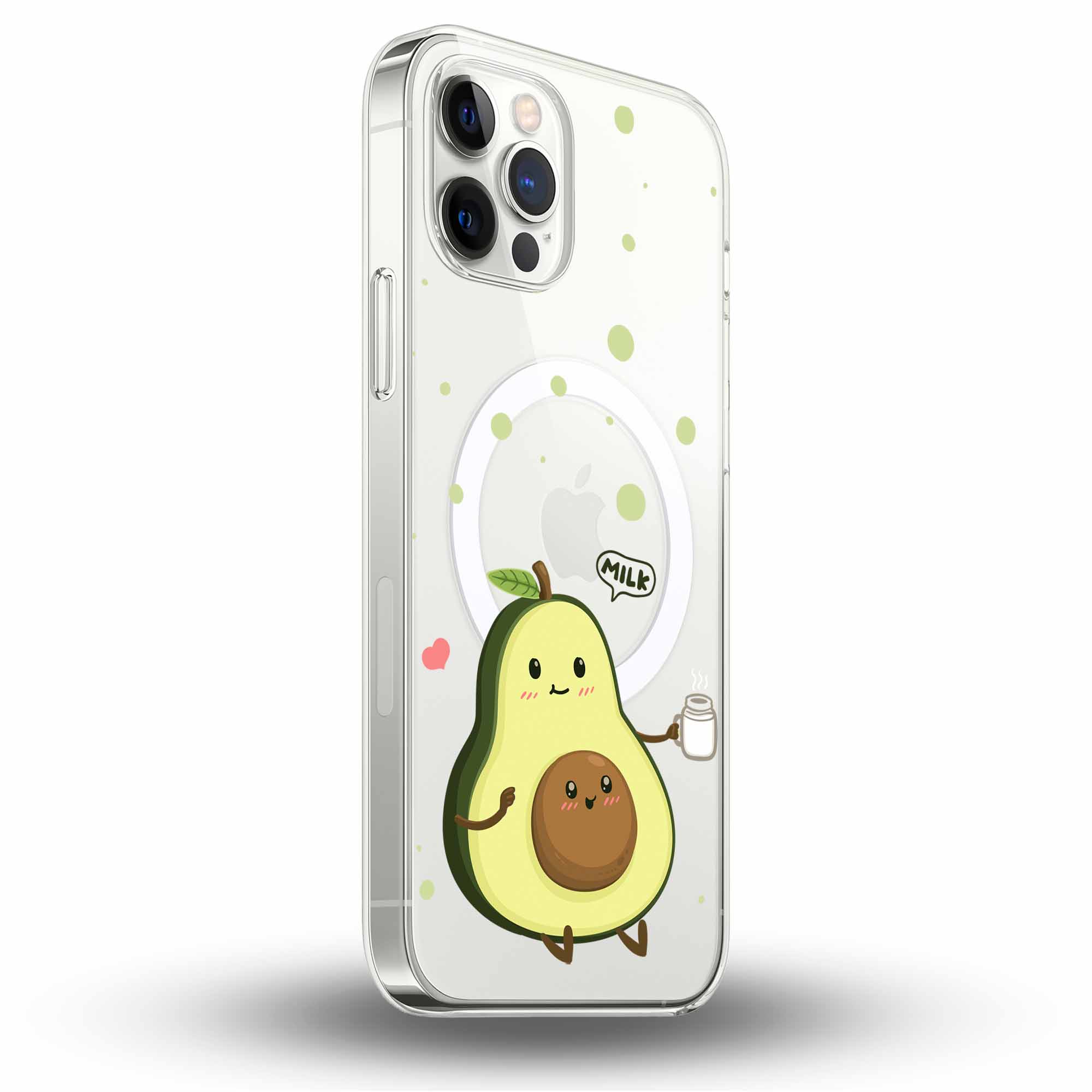 Cute Avocado - Cover MagSafe Trasparente Personalizzata