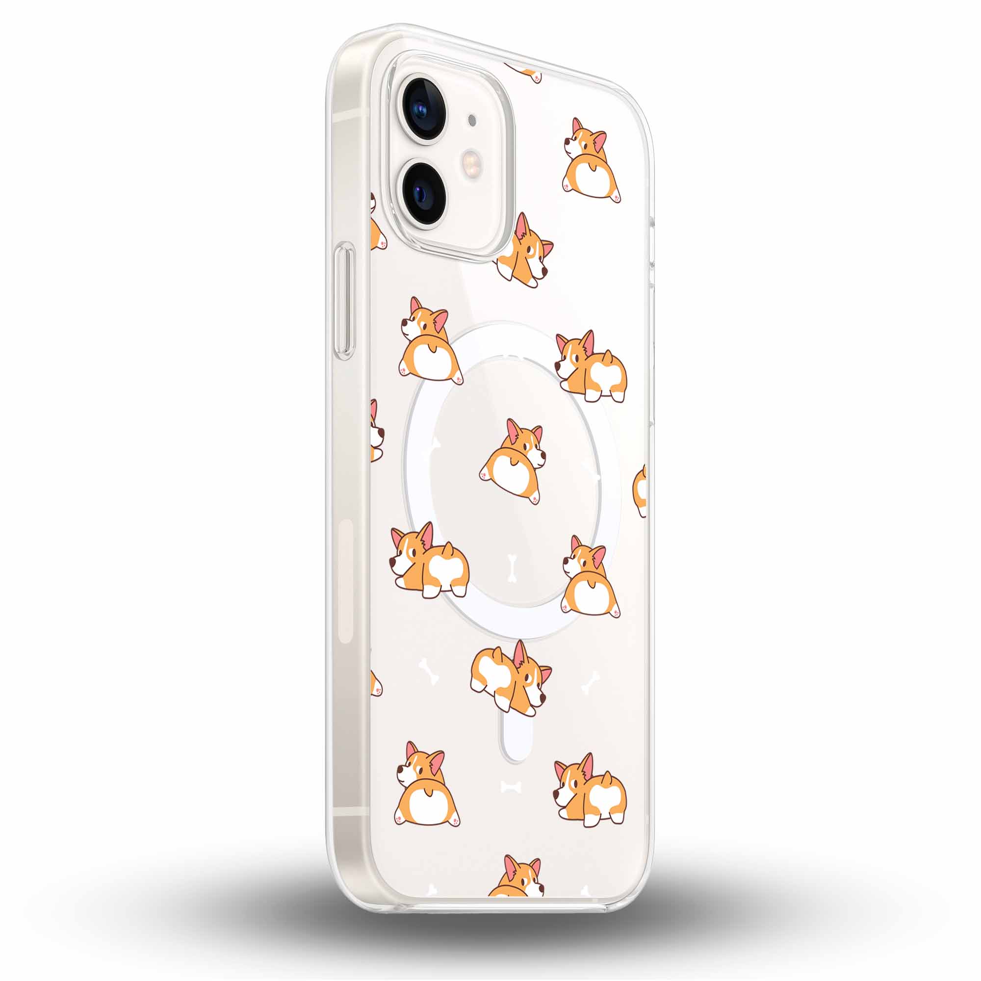 Cute Corgis - Cover MagSafe Trasparente Personalizzata
