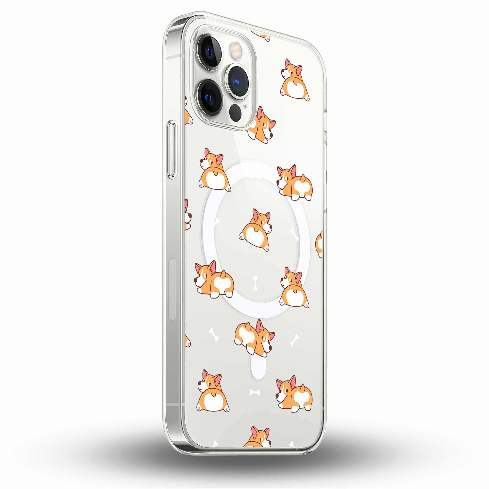 Cute Corgis - Cover MagSafe Trasparente Personalizzata