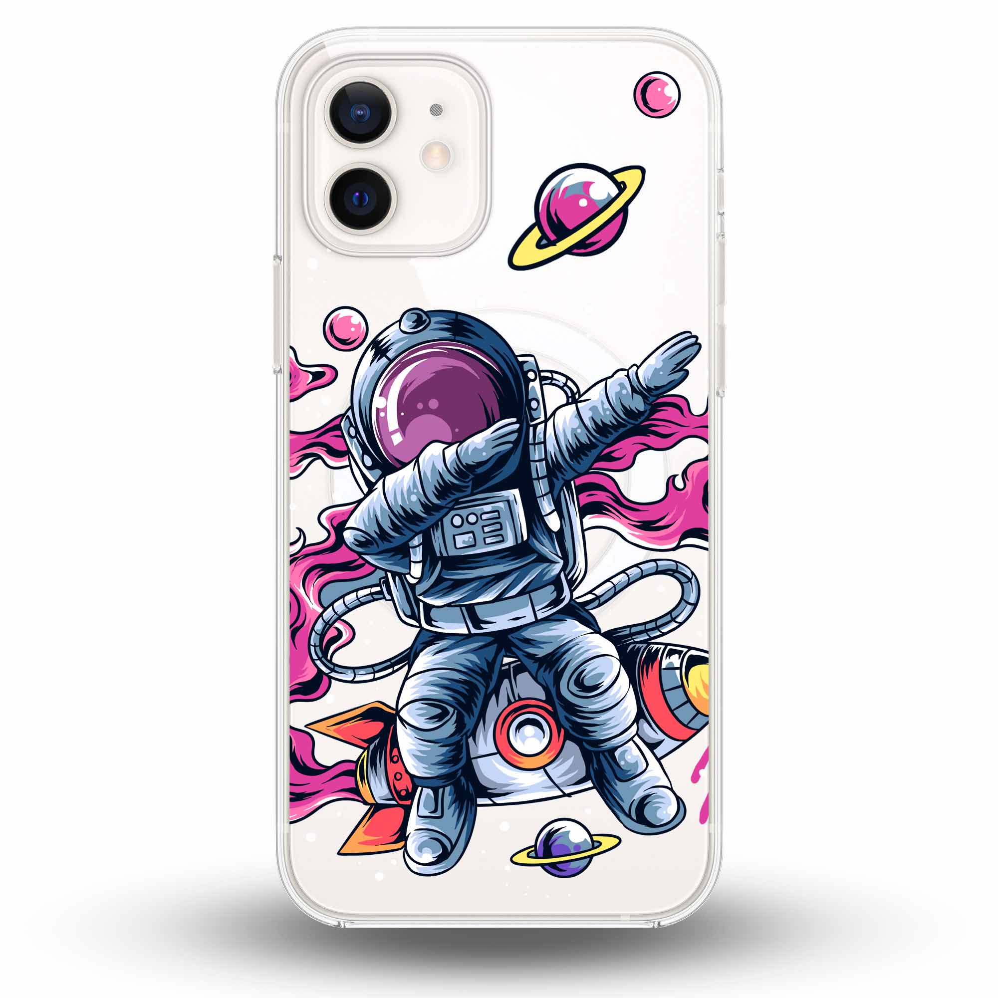 Dabbing Astronaut - Cover MagSafe Trasparente Personalizzata