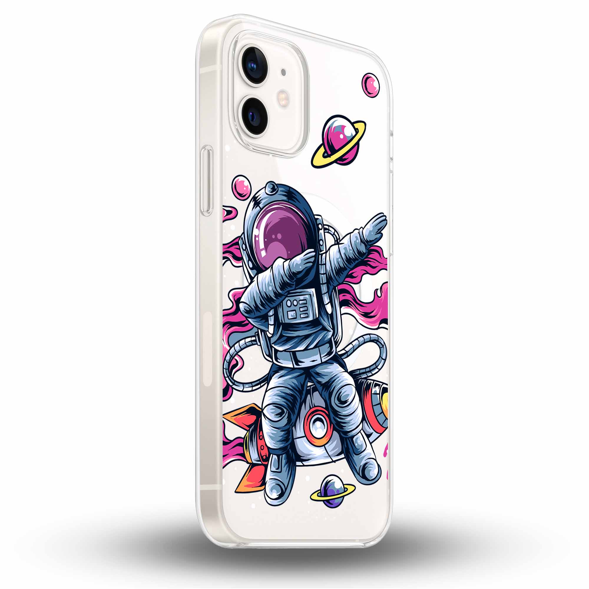 Dabbing Astronaut - Cover MagSafe Trasparente Personalizzata