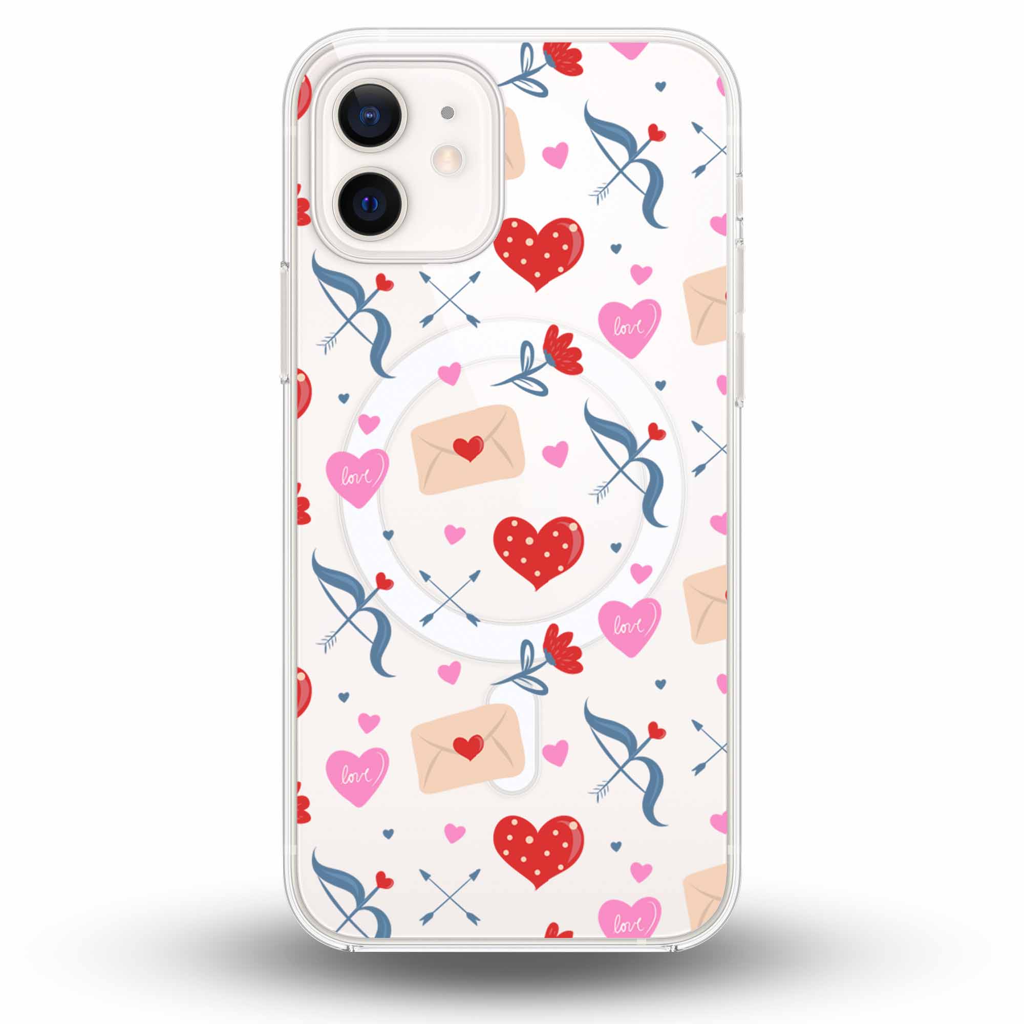 Heart Mail - Cover MagSafe Trasparente Personalizzata