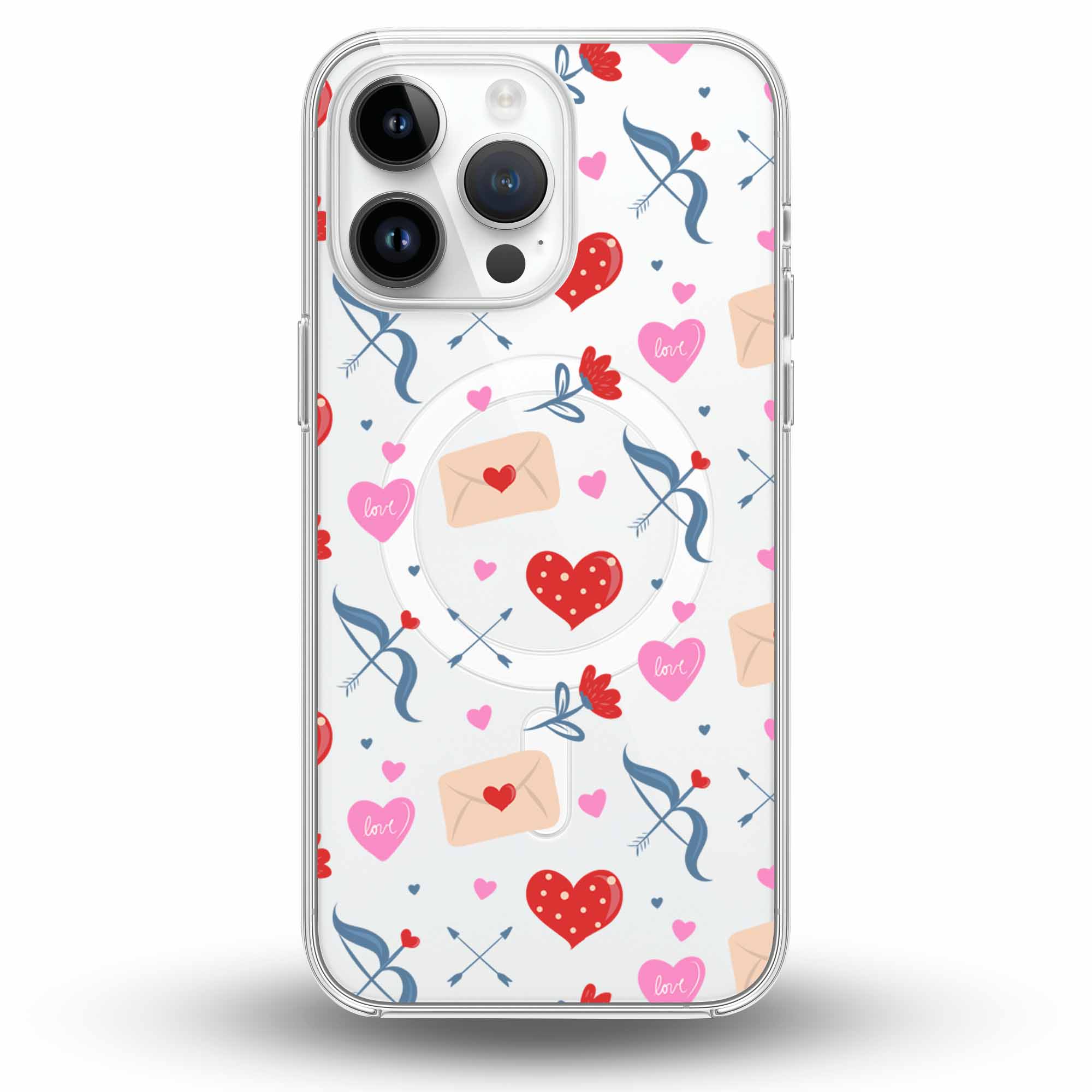 Heart Mail - Cover MagSafe Trasparente Personalizzata